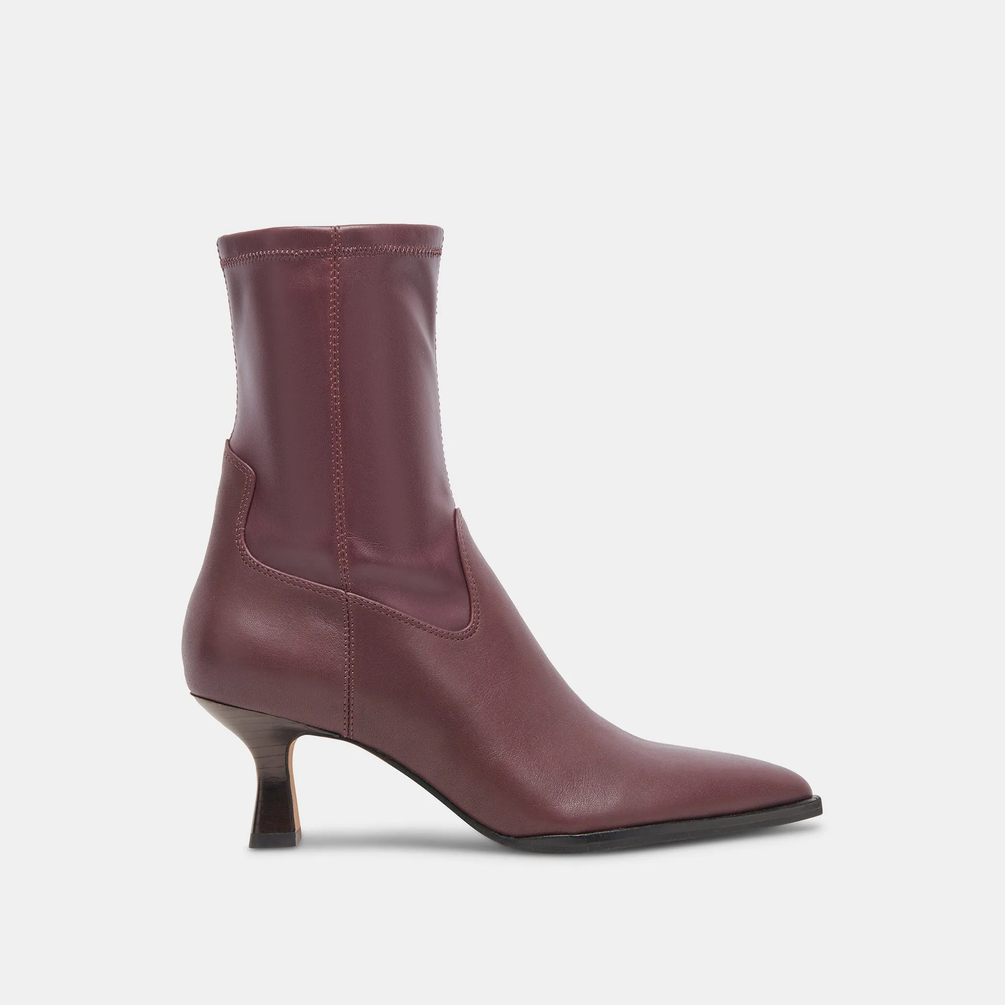 Wide Cut ARYA WIDE CALF BOOTS WINE LEATHER