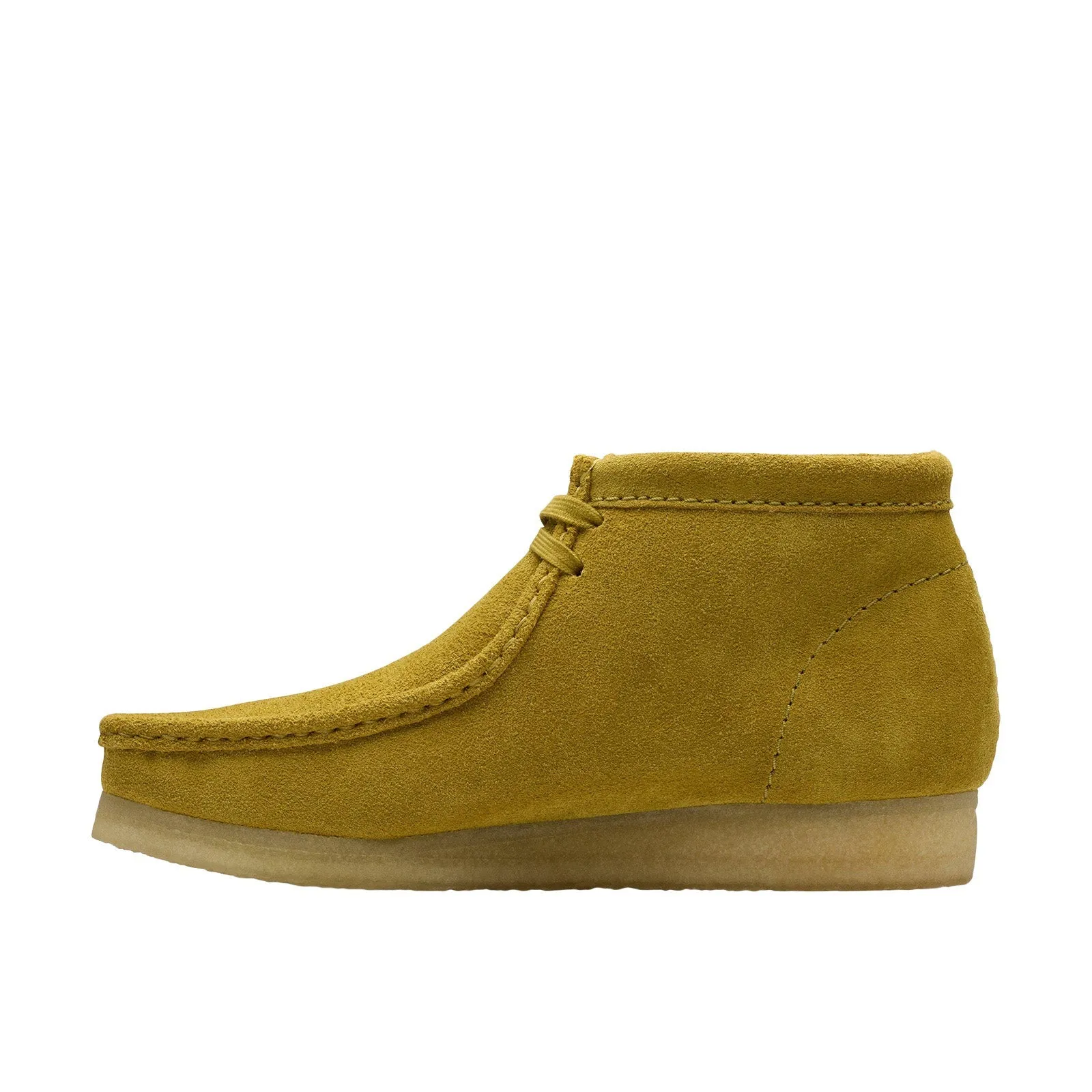 Clarks Wallabee Boot 26176538 Mens Green Suede Lace Up Chukkas Boots Outback Travel Fashion Show