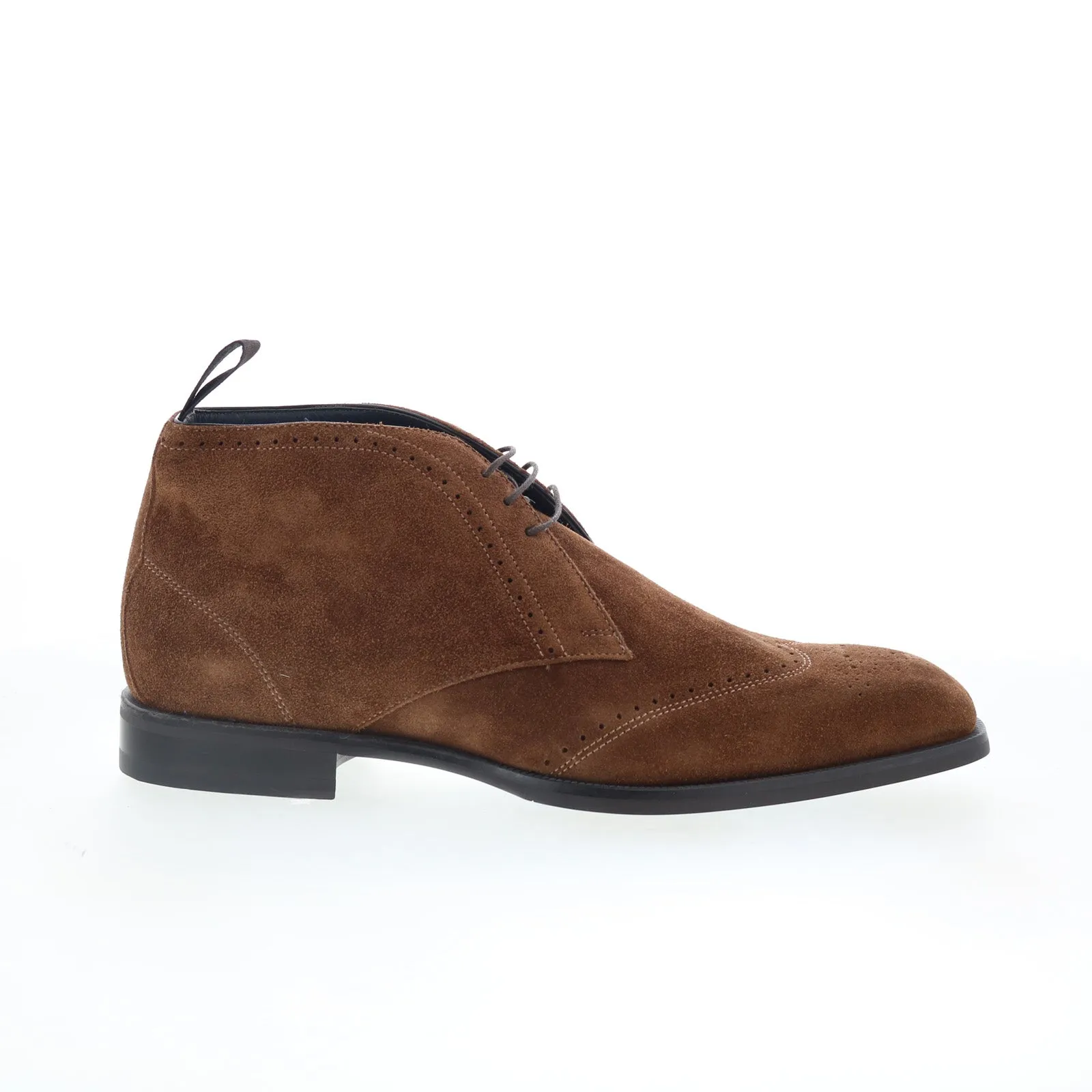 Di Bianco Cuneo Mens Brown Suede Lace Up Chukkas Boots Good Traction Street Style