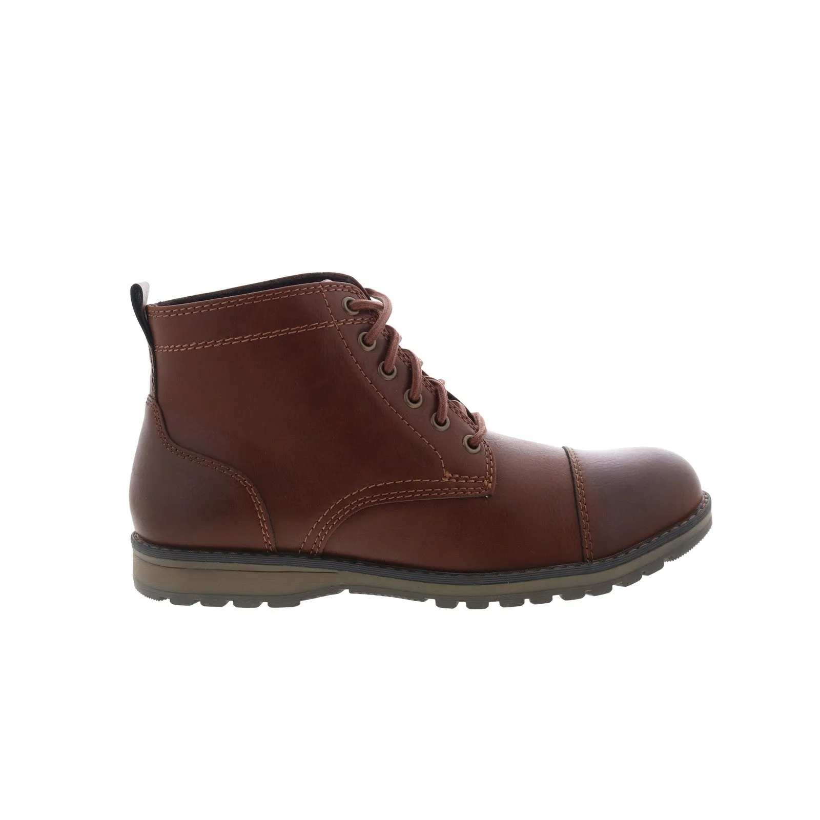 Eastland Jason Cap Toe 7372-04 Mens Brown Synthetic Casual Dress Boots Simple Look