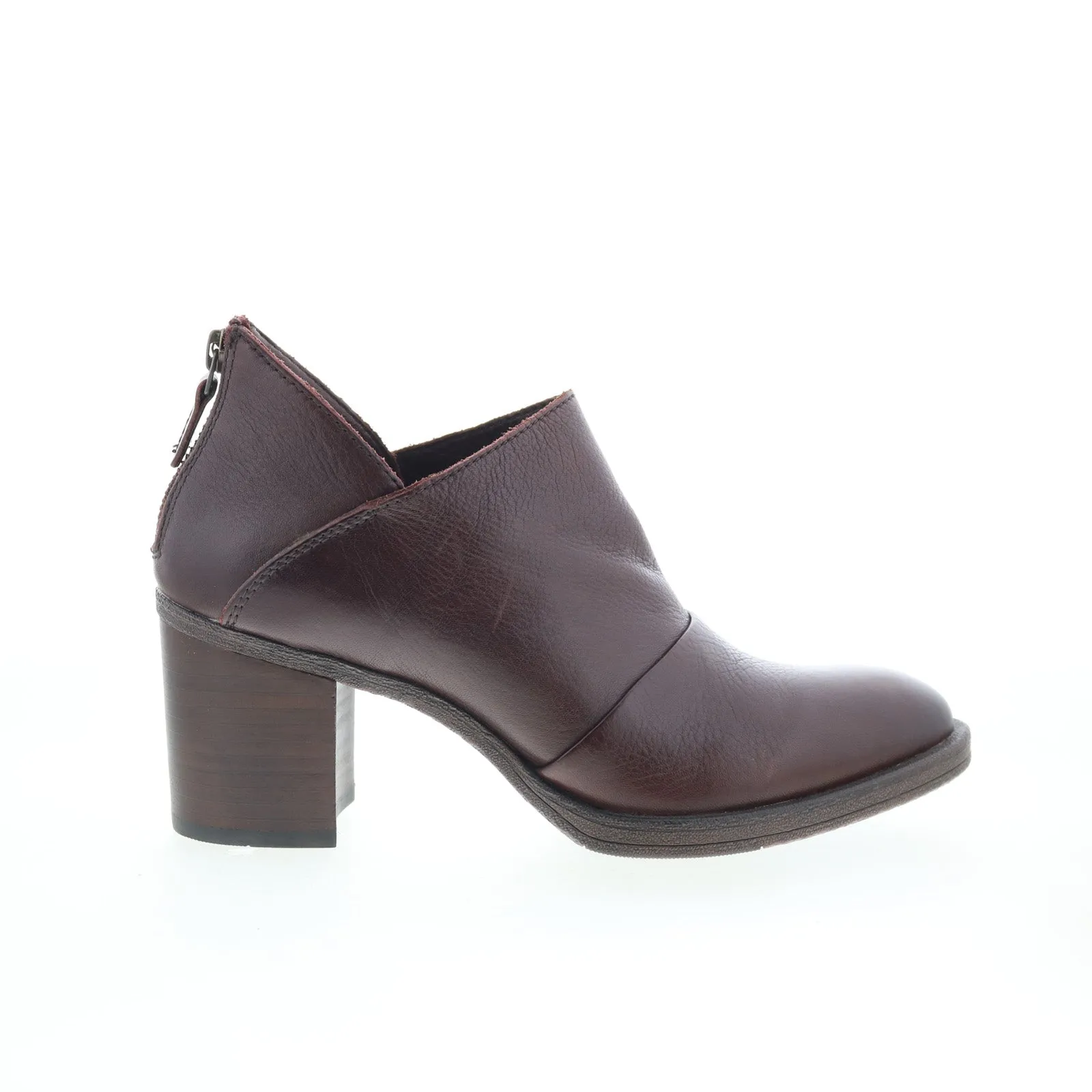 Daily Comfort Johnston & Murphy 78-511914 Womens Brown Leather Zipper Ankle & Booties Boots