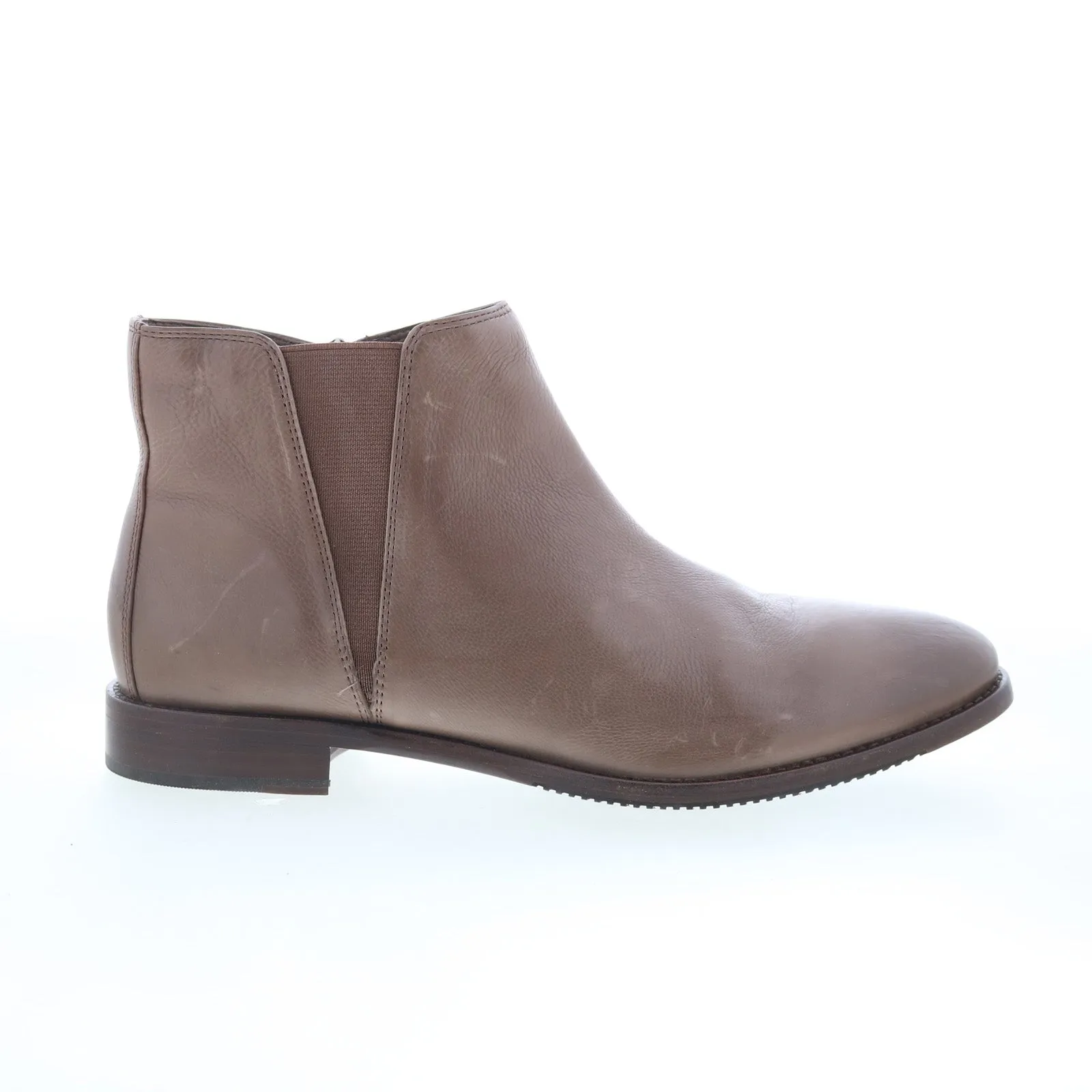 Johnston & Murphy Leslie 78-52100 Womens Gray Leather Casual Dress Boots Elasticated