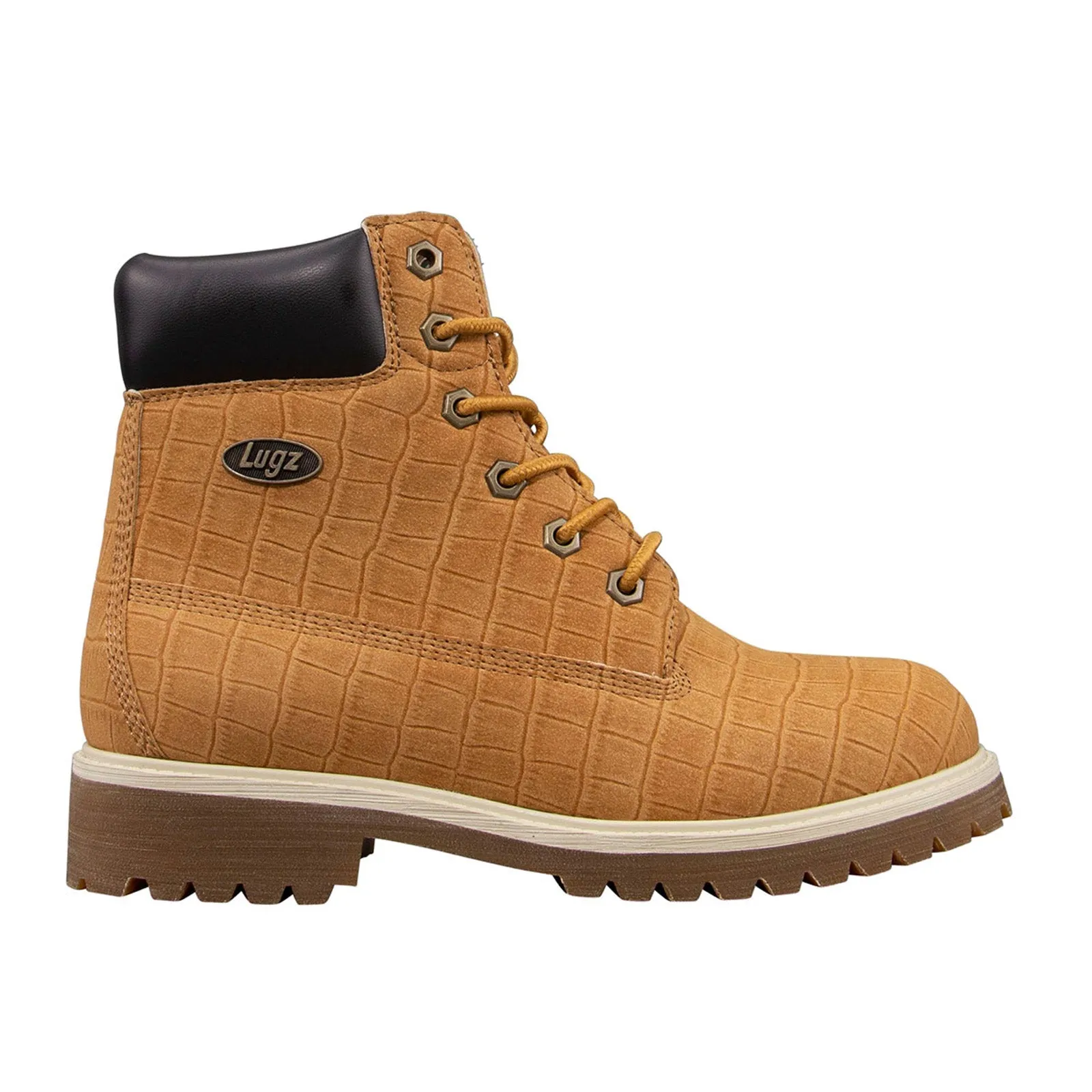Lugz Convoy Croc WCNVYCE-747 Womens Brown Suede Casual Dress Boots Running Comfort