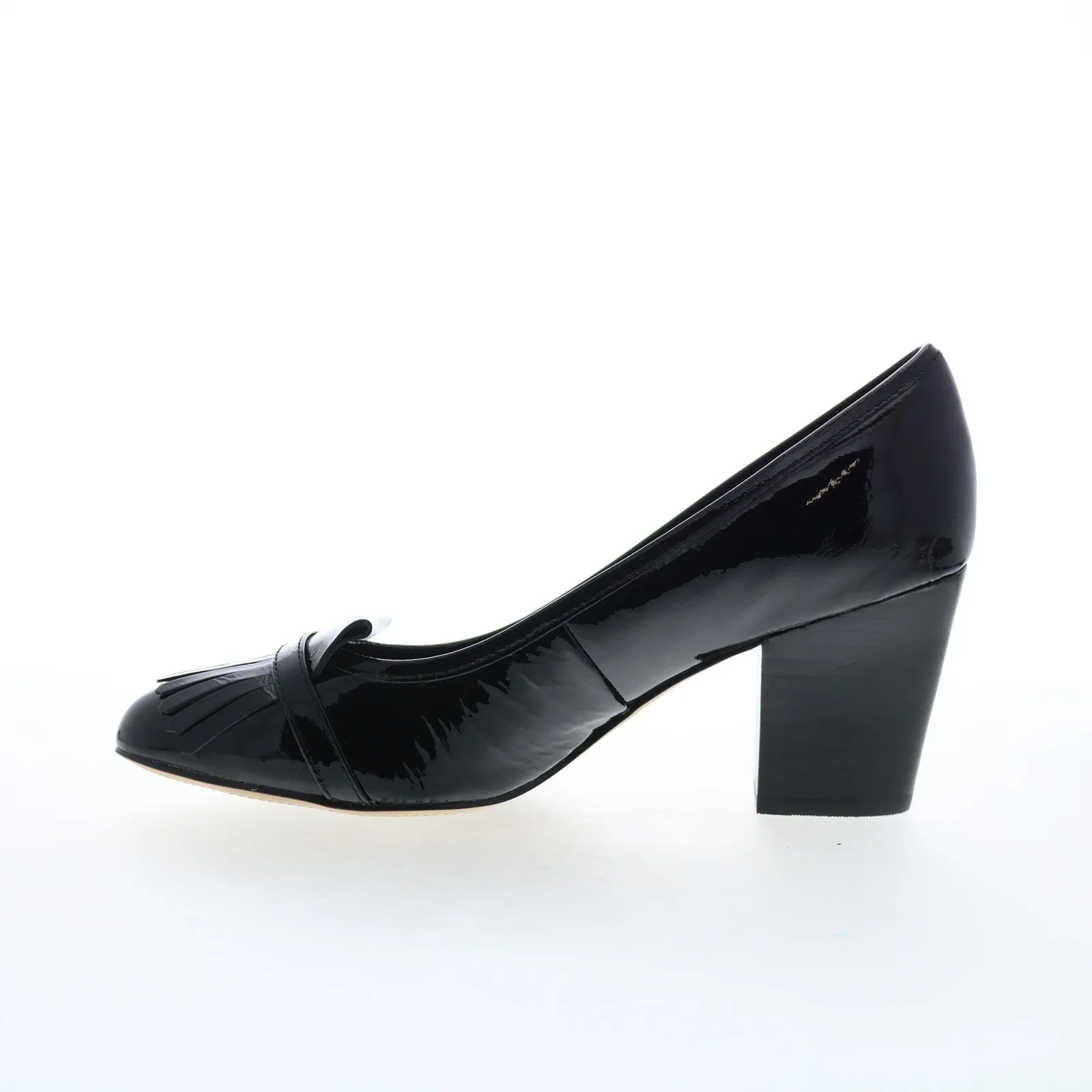 Isola Tara 6229311 Womens Black Leather Slip On Heels Pumps Shoes Flexible Design Luxe Heeled Sandals
