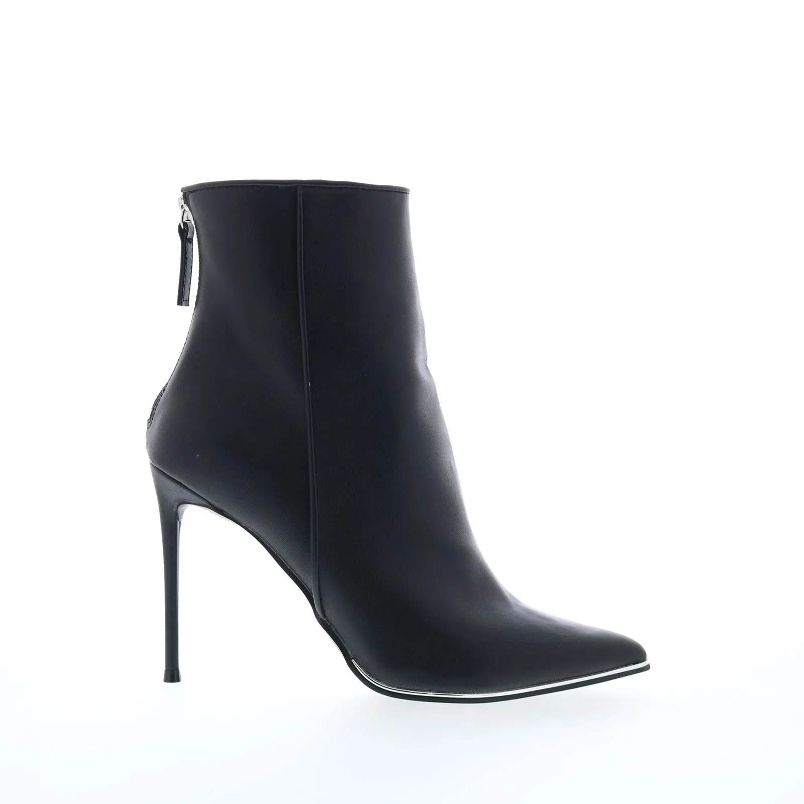 Comfortable Design Long-Distance Walk Steve Madden Valencio Womens Black Leather Zipper Ankle & Booties Boots