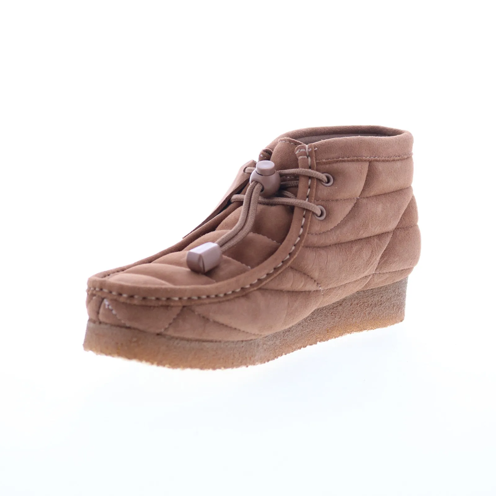 Tough Terrain Walk Support Clarks Wallabee Boot 26173230 Womens Brown Suede Slip On Casual Dress Boots