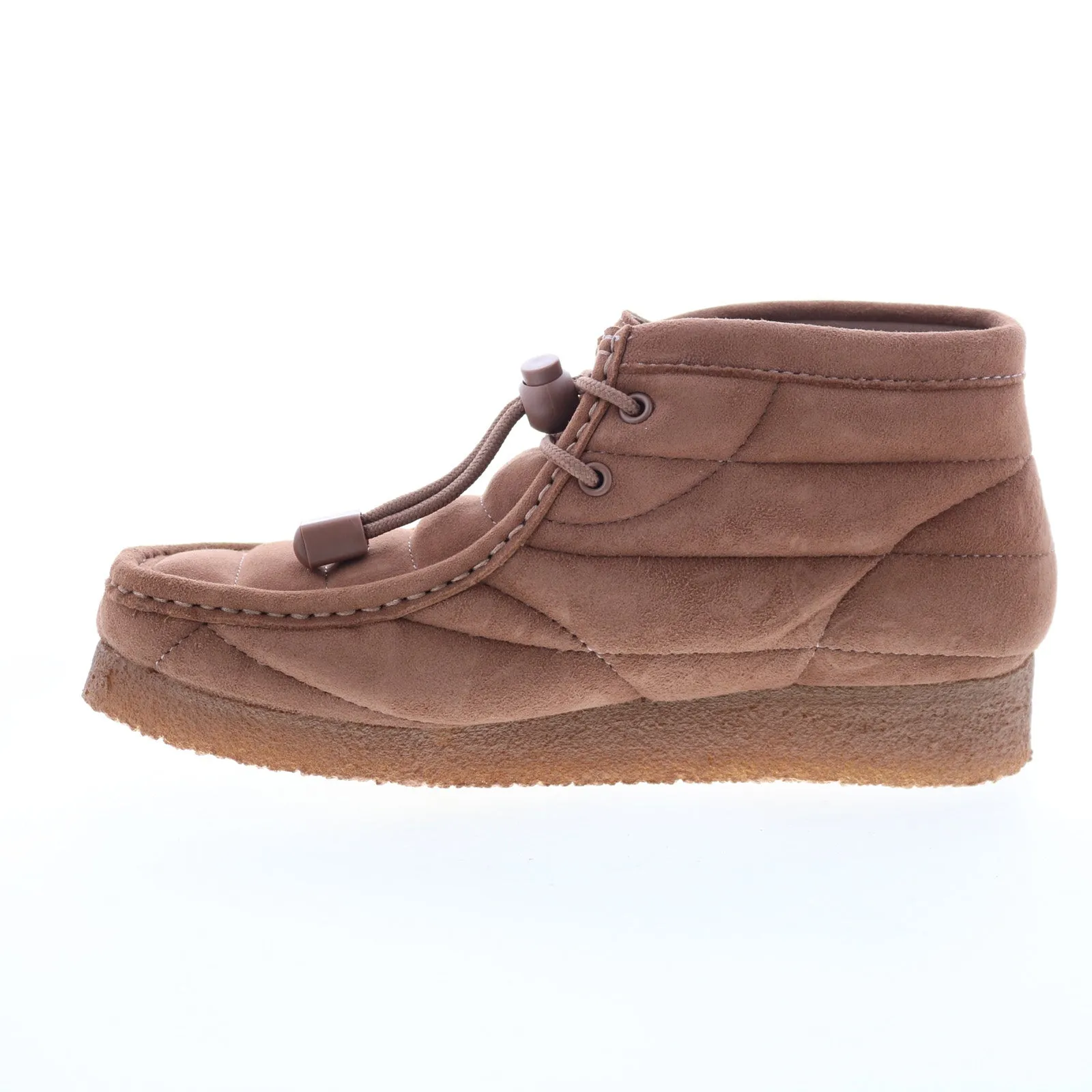 Clarks Wallabee Boot 26173230 Womens Brown Suede Slip On Casual Dress Boots Shopping Mall