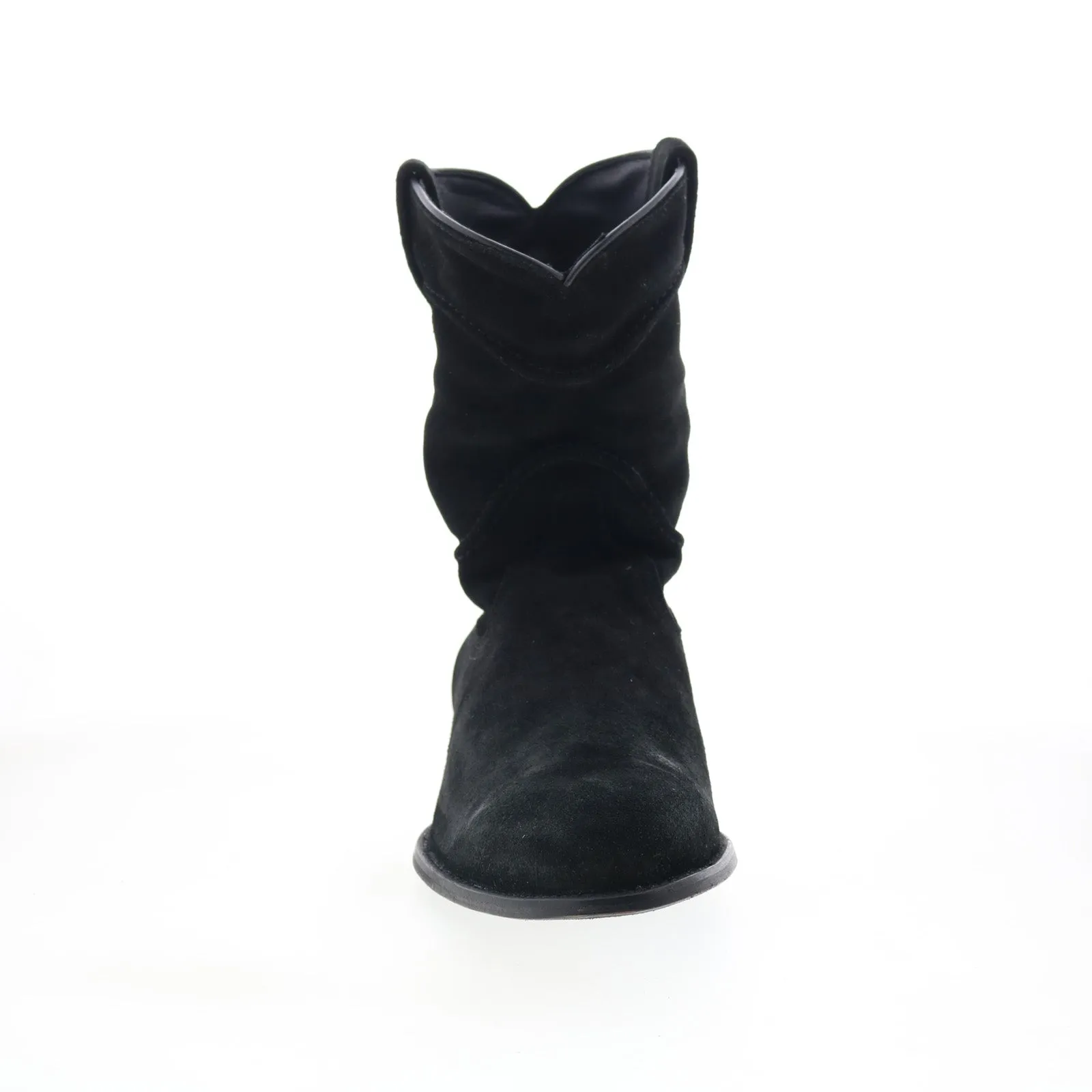Outdoor Essential Dingo Stampede DI-806 Mens Black Suede Slip On Western Boots