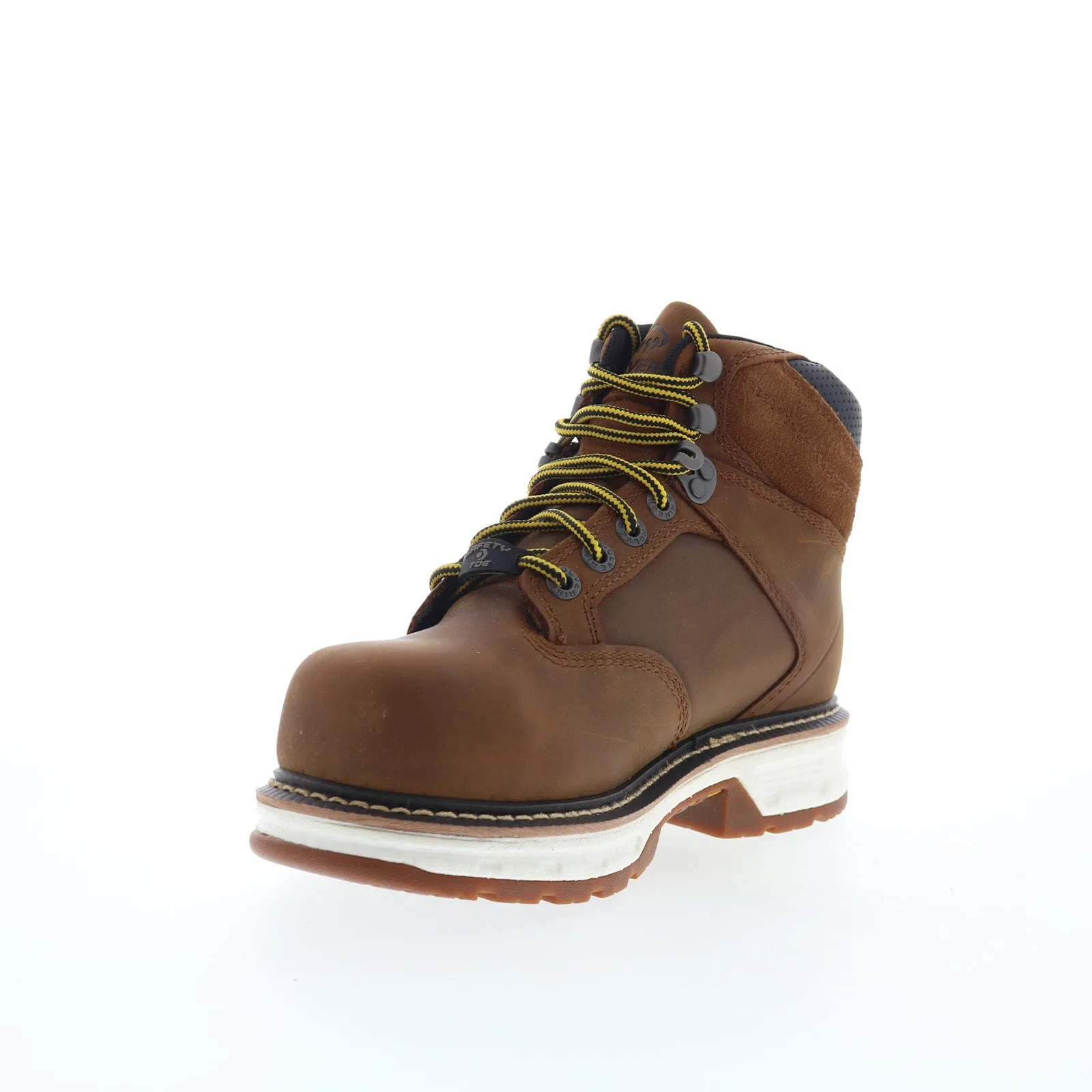 Cozy Feel Comfort Step Wolverine Hellcat 6" CarbonMax Toe W211155 Womens Brown Leather Work Boots