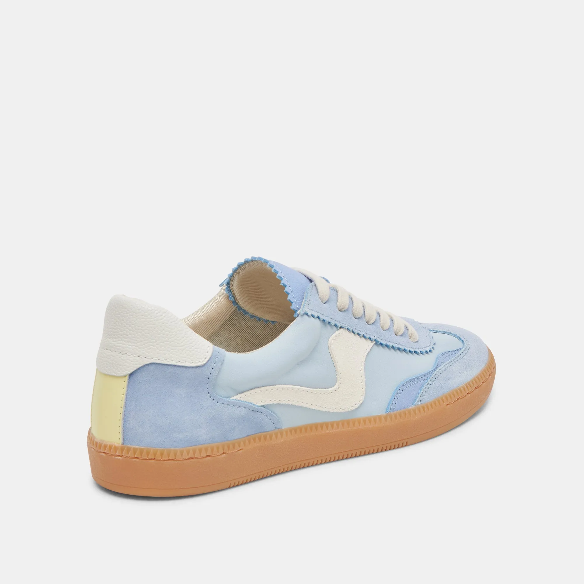 NOTICE WIDE SNEAKERS BLUE SUEDE Minimalist Look workout wear