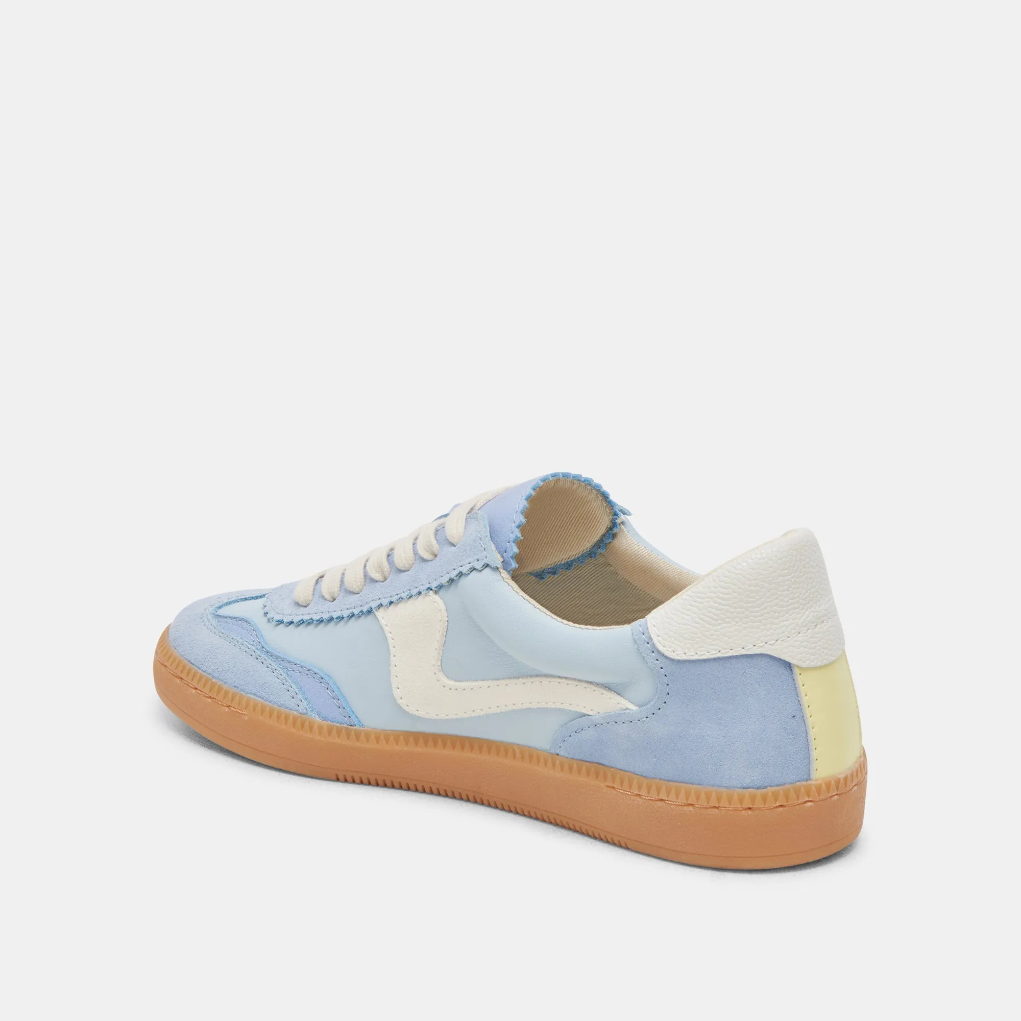 Ultra-soft performance NOTICE WIDE SNEAKERS BLUE SUEDE
