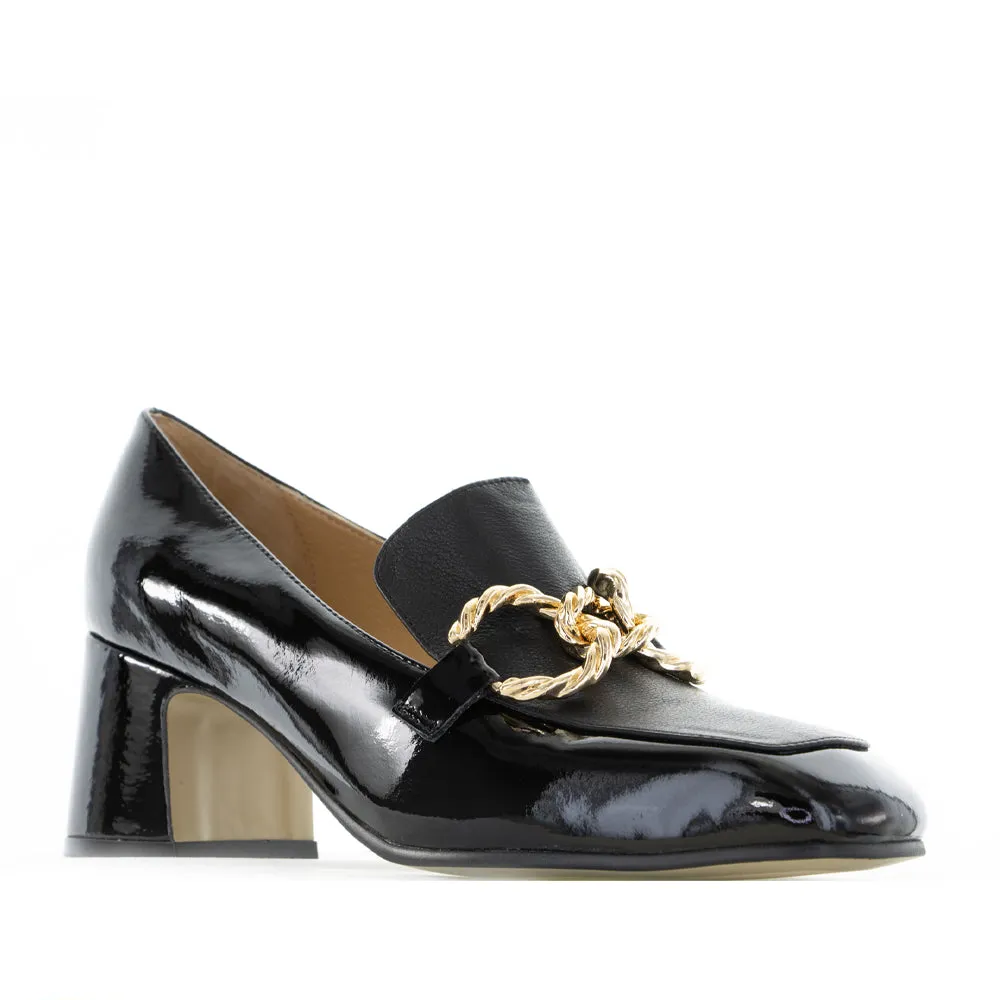 DJANGO & JULIETTE KEEFE BLACK PATENT Smooth Soles