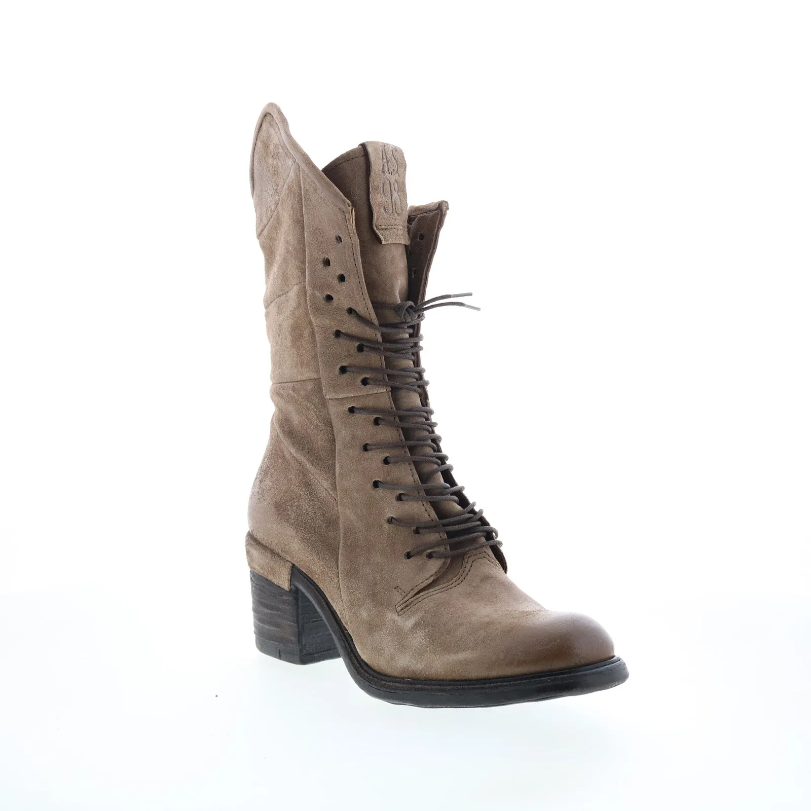 A.S. 98 Jasper Womens Gray Leather Zipper Casual Dress Boots Everyday Use