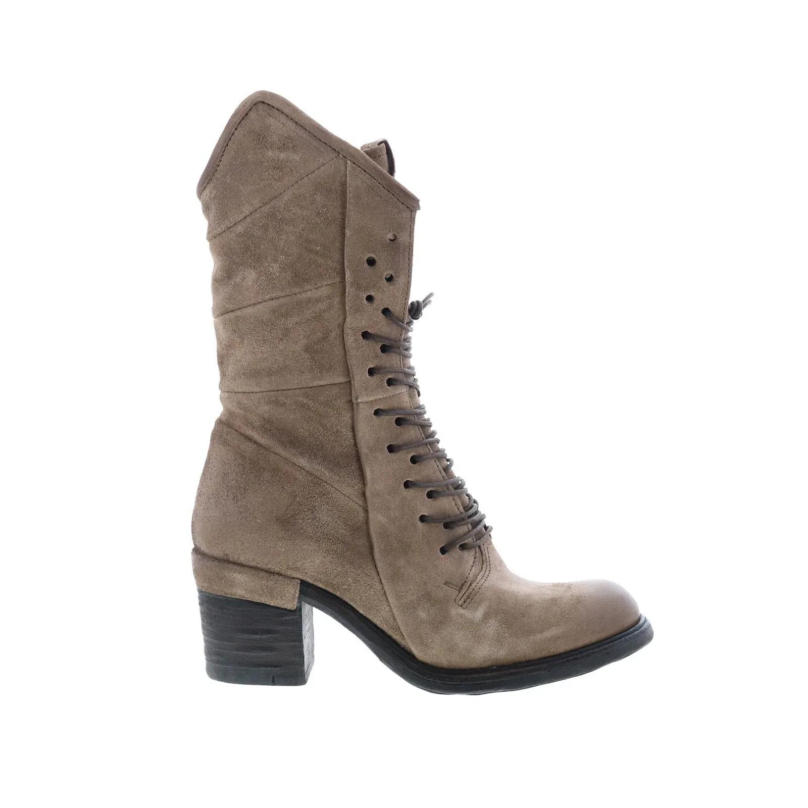 A.S. 98 Jasper Womens Gray Leather Zipper Casual Dress Boots Field Work