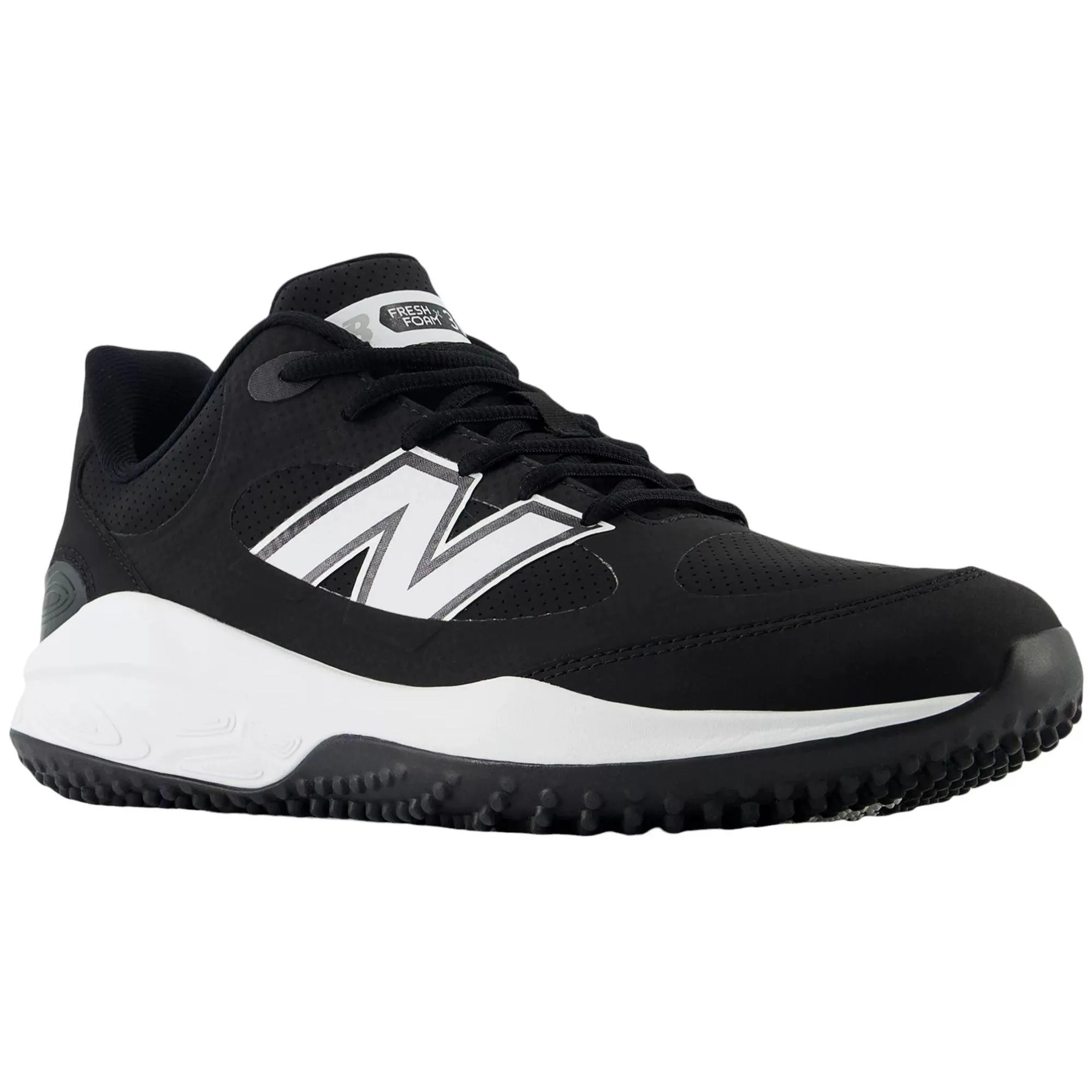 New Balance Men's Fresh Foam 3000 v7 Synthetic Turf Baseball Shoes - Black - T3000SK7 High Fashion Metallic Trim