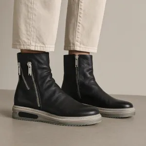 Hiking Boots Abrasion-resistant DJANGO & JULIETTE JAMILA BLACK WHITE