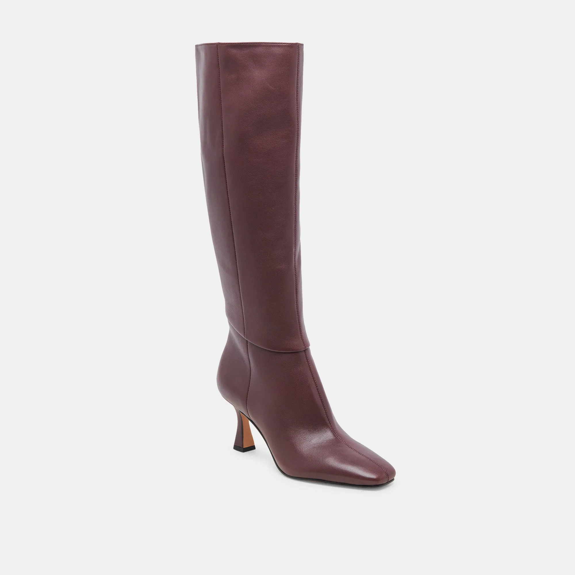 GYRA WIDE CALF BOOTS WINE LEATHER Premium Craft Eva Midsole