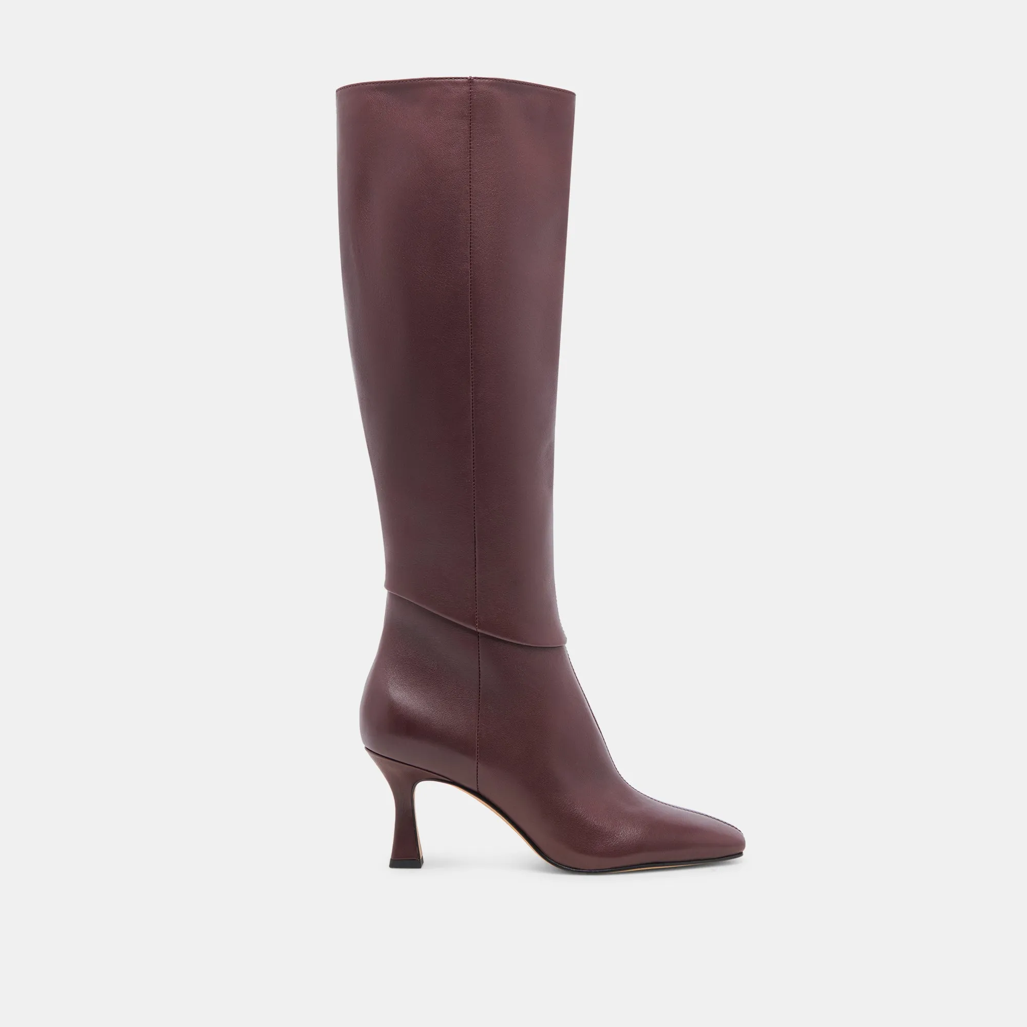 Trail grip GYRA WIDE CALF BOOTS WINE LEATHER