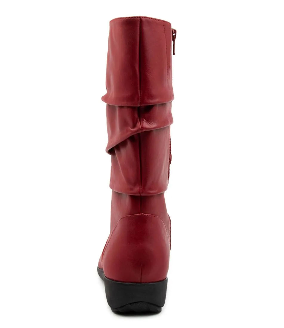 Padded collar Elastic Ankle ZIERA SEATTLE DK RED