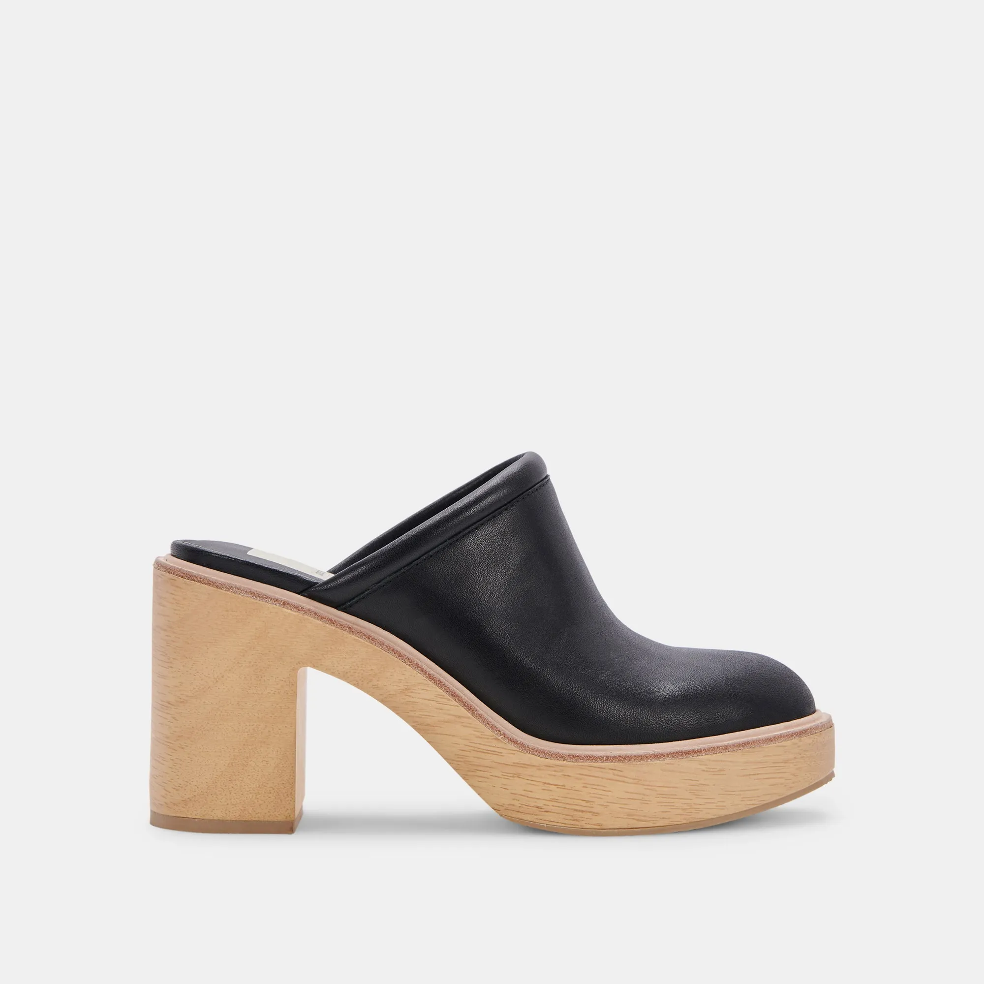 CAMDIN HEELS BLACK LEATHER Lace Up