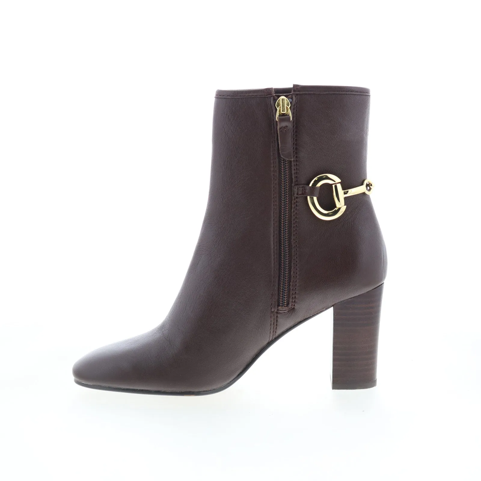 Outdoor Hiking Utility Style Johnston & Murphy Charlotte Bit Bootie Womens Brown Ankle & Booties Boots
