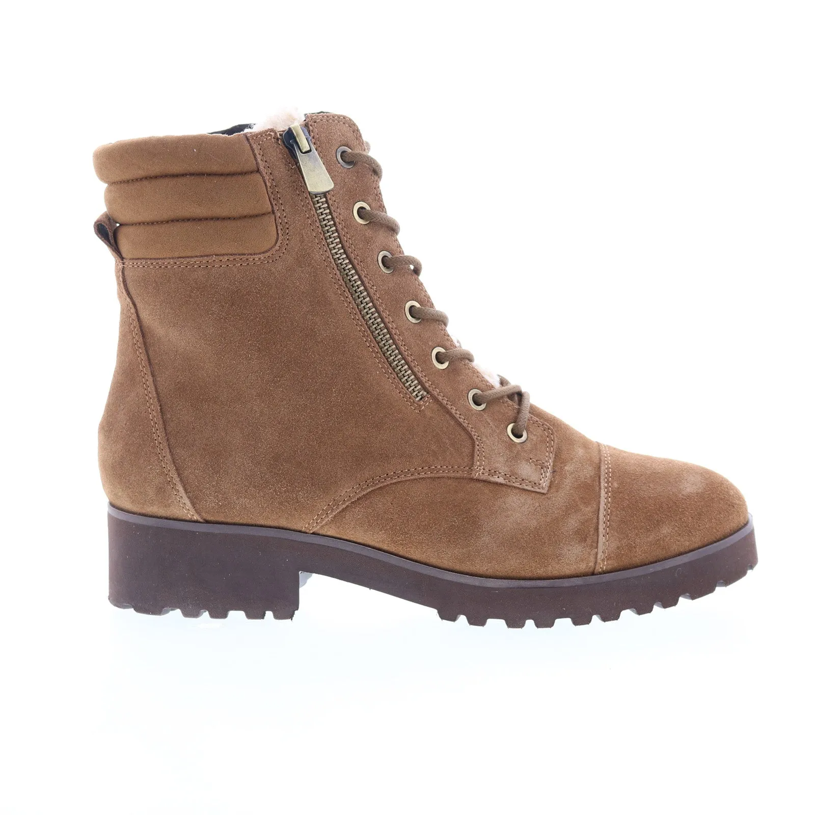Shopping Lover Easy Spirit Whay SEWHAY Womens Brown Suede Zipper Casual Dress Boots