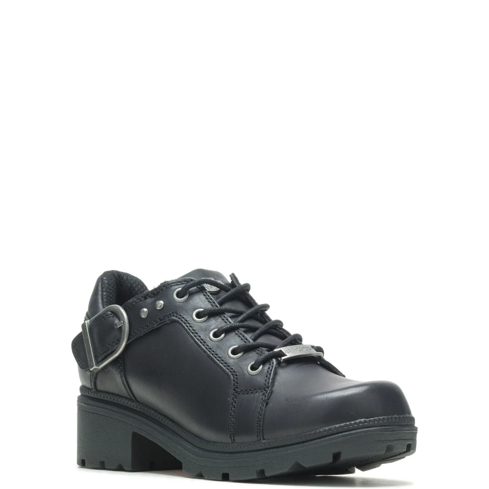 Minimal Impact Harley-Davidson Rovana D84407 Womens Black Leather Ankle & Booties Boots
