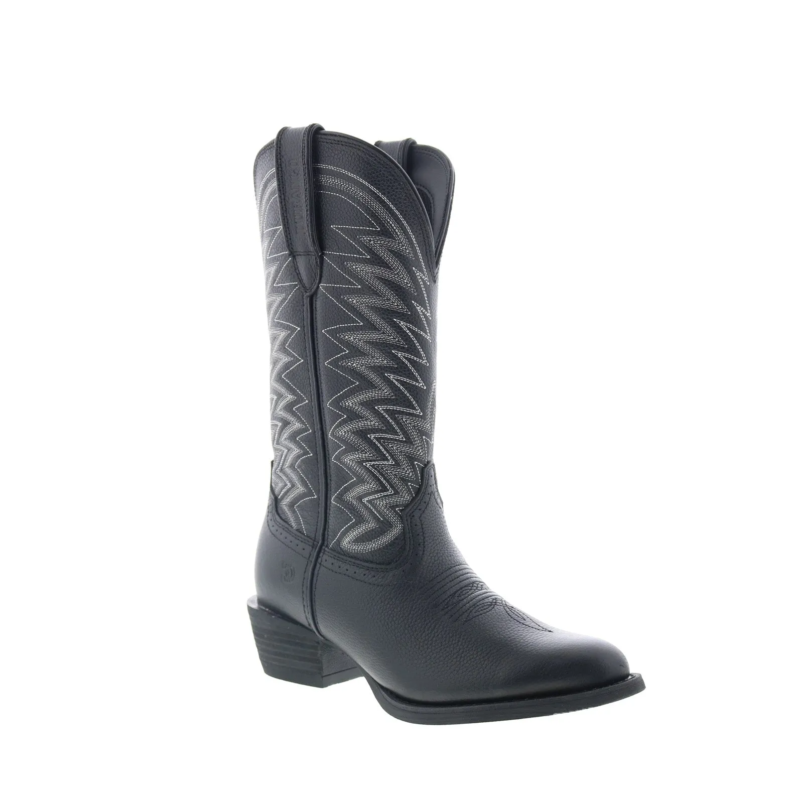 Durango Rebel Frontier DDB0241 Mens Black Leather Slip On Western Boots reinforced sole Weekend Trip