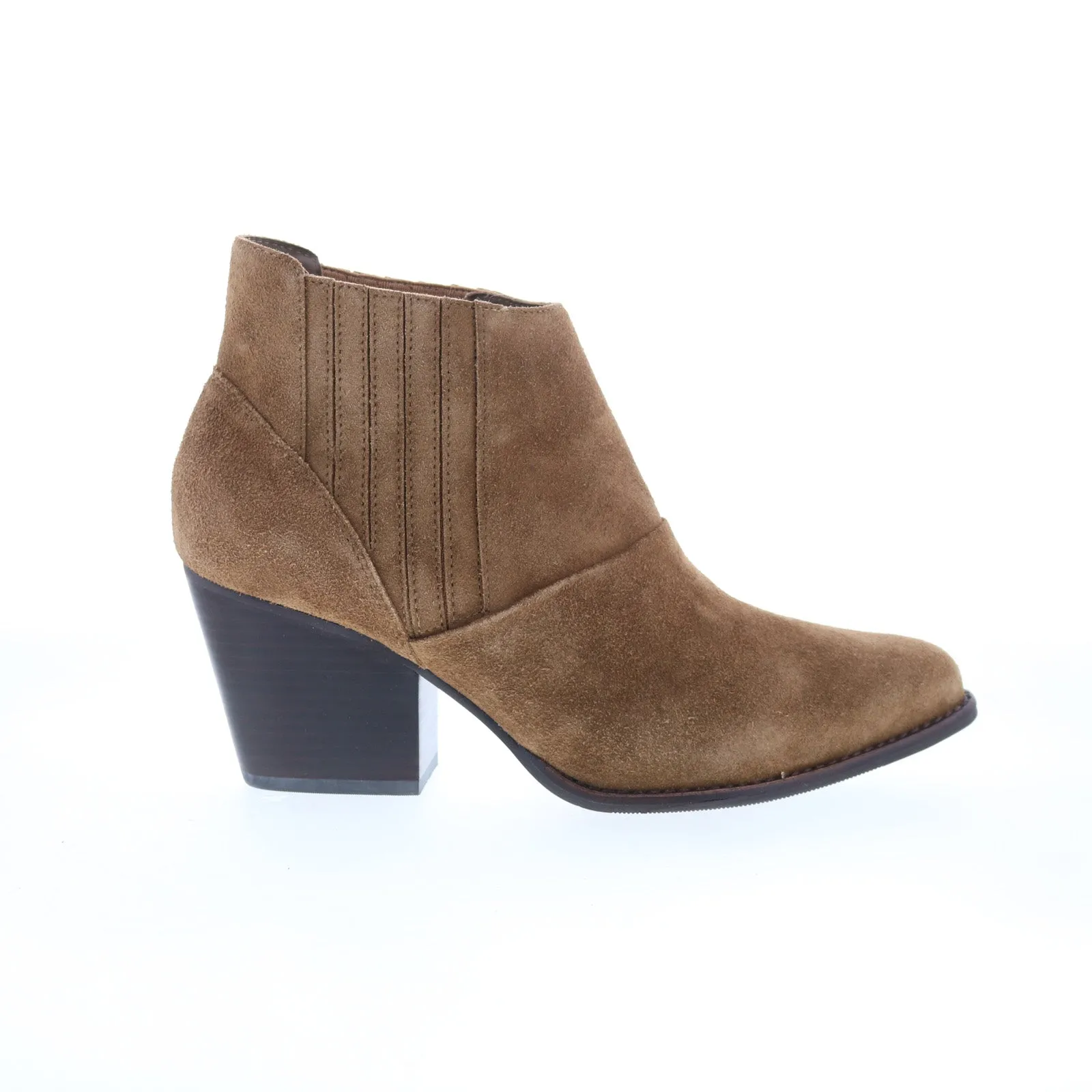 Johnston & Murphy Charli 78-56523 Womens Brown Suede Ankle & Booties Boots Eva Midsole Work Ready