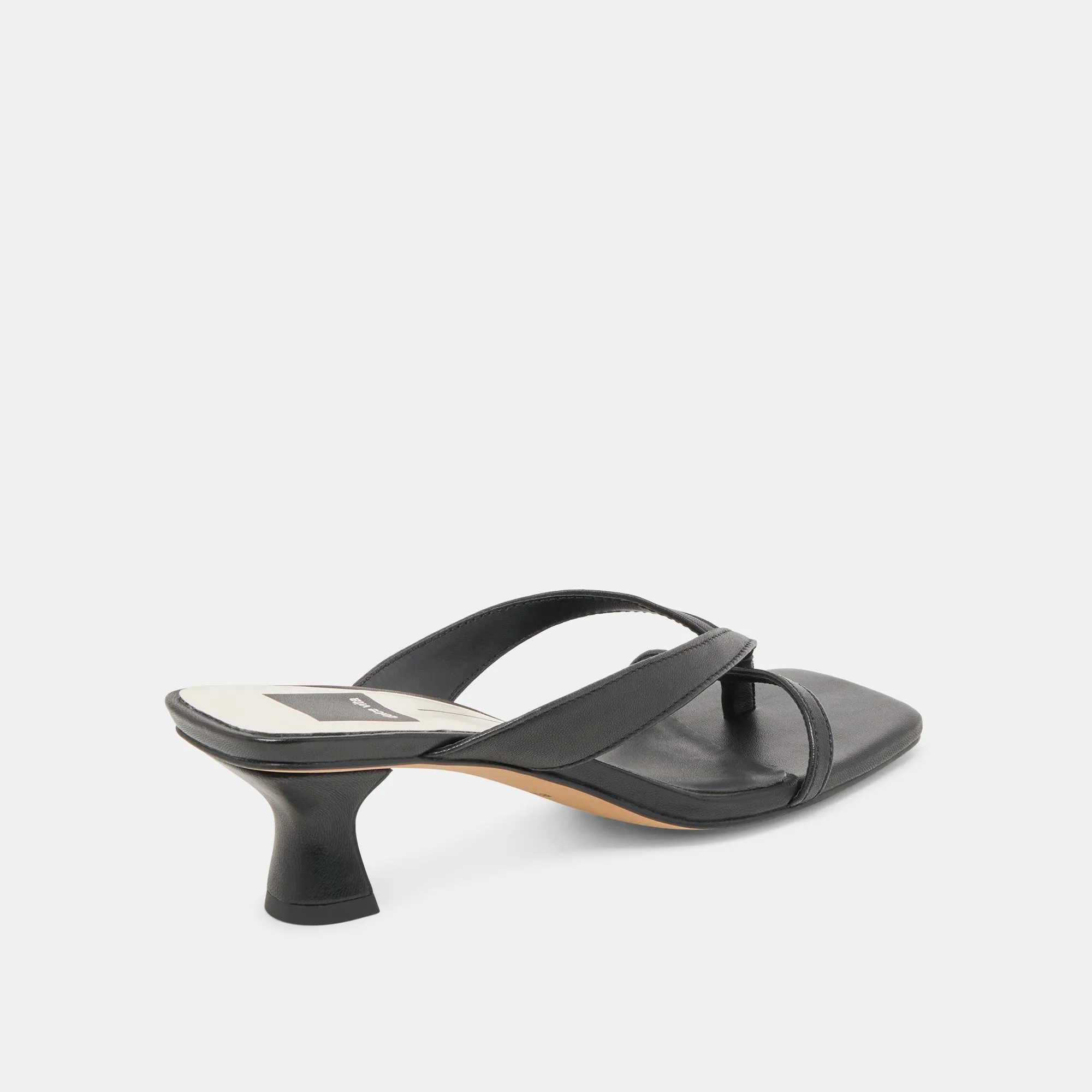 Clear Heels BREVEL HEELS ONYX LEATHER