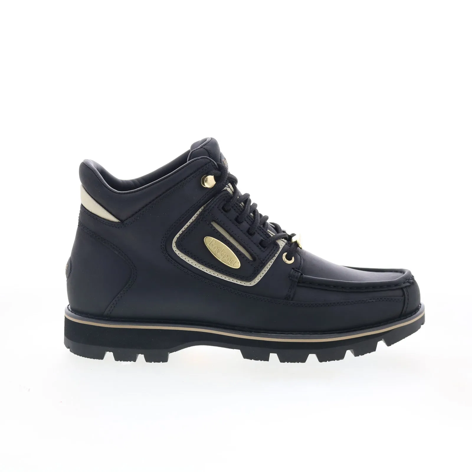 Rockport Umbwe II Waterproof Mweka CJ1364 Mens Black Casual Dress Boots Elastic Material