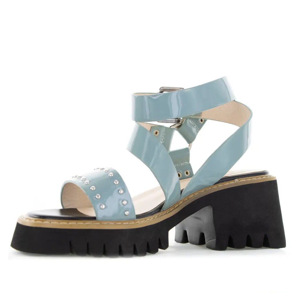 Chic Party Heels Contoured Footbed MILA RAINE FANG SMOKE