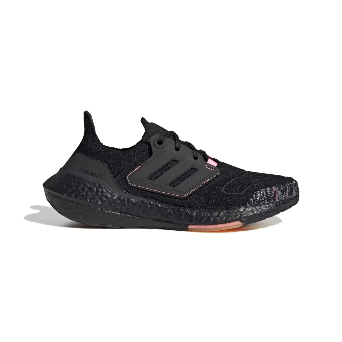 ADIDAS GX5927 ULTRABOOST 22 WMN'S (Medium) Black/Black/Pink Primeknit Running Shoes Adventure