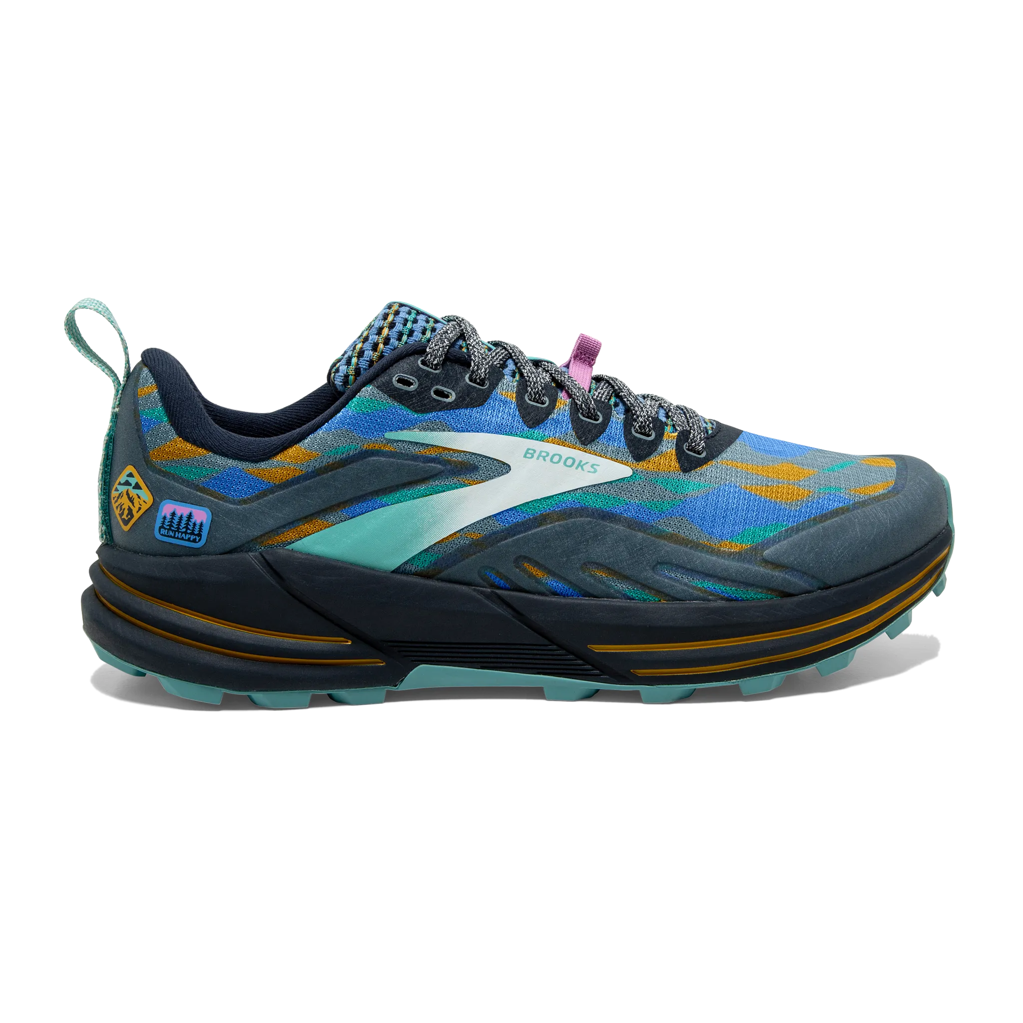 tie - dye - design shoes treadmill shoes Men's Cascadia 16