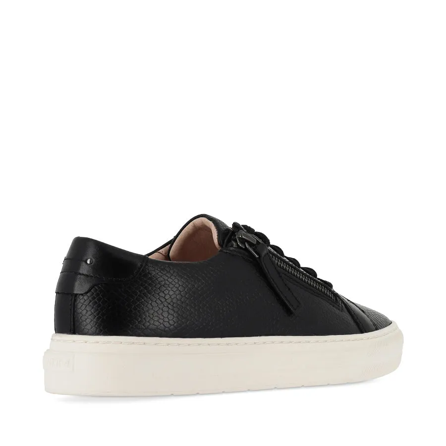 BILLIE - BLACK REPTILE EMBOSS LEATHER Robust