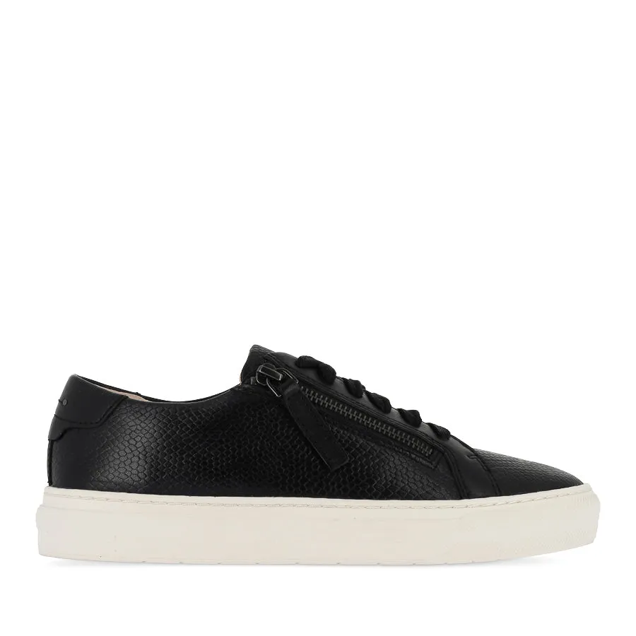 Refined touch Fashion-Forward BILLIE - BLACK REPTILE EMBOSS LEATHER