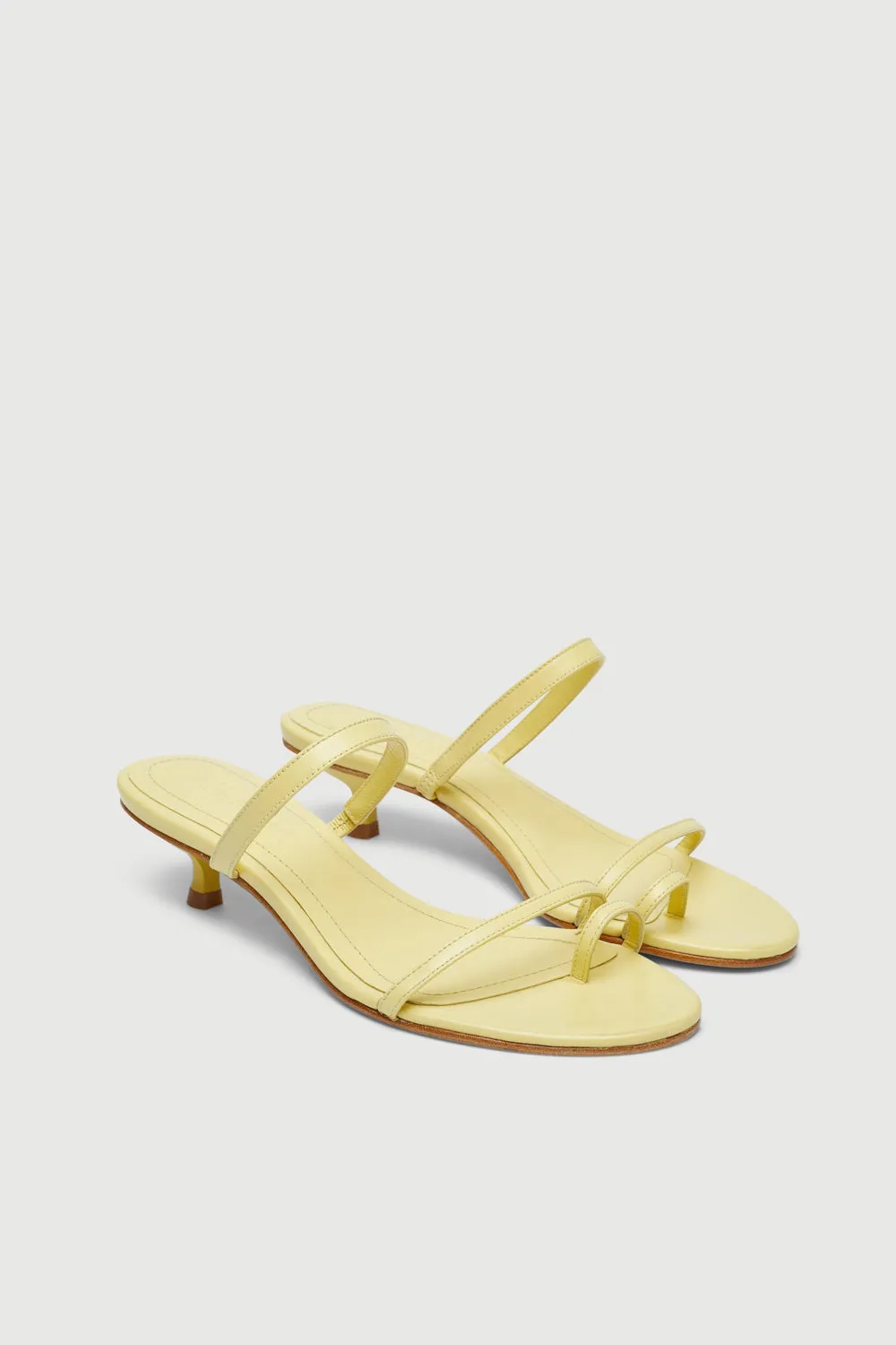 Daisy Sandals in Vanilla Leather Thin Sole Comfortable Travel Footwear