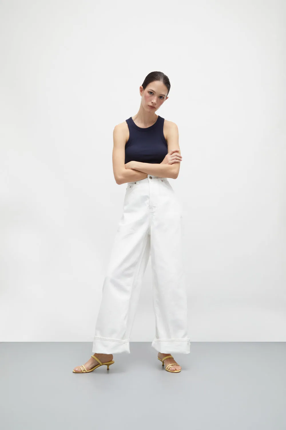 Daisy Sandals in Vanilla Leather Ergonomic Design