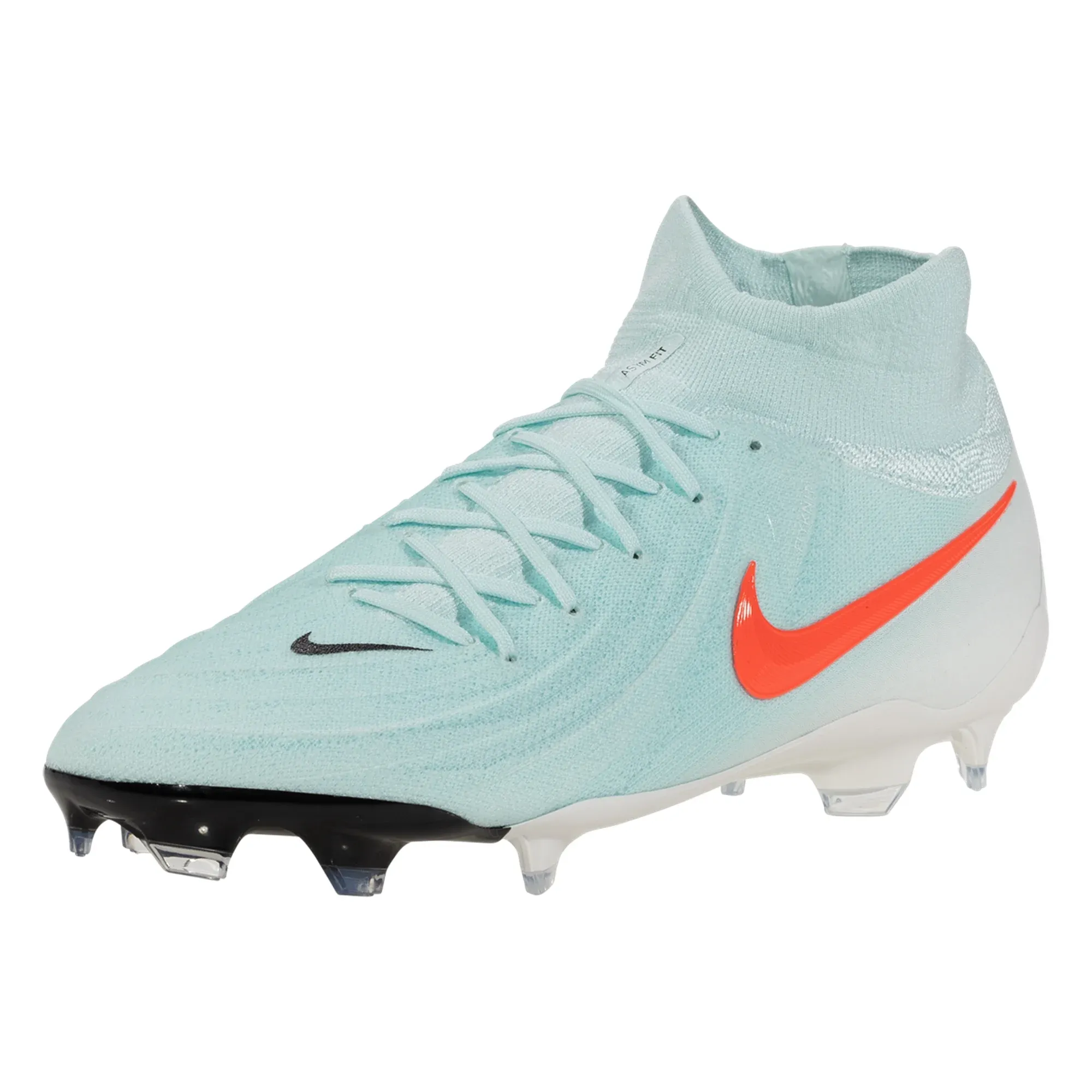 Nike Phantom Luna II Pro FG Soccer Cleats (Mint/Atomic Red) Pivot Point Rapid Reaction