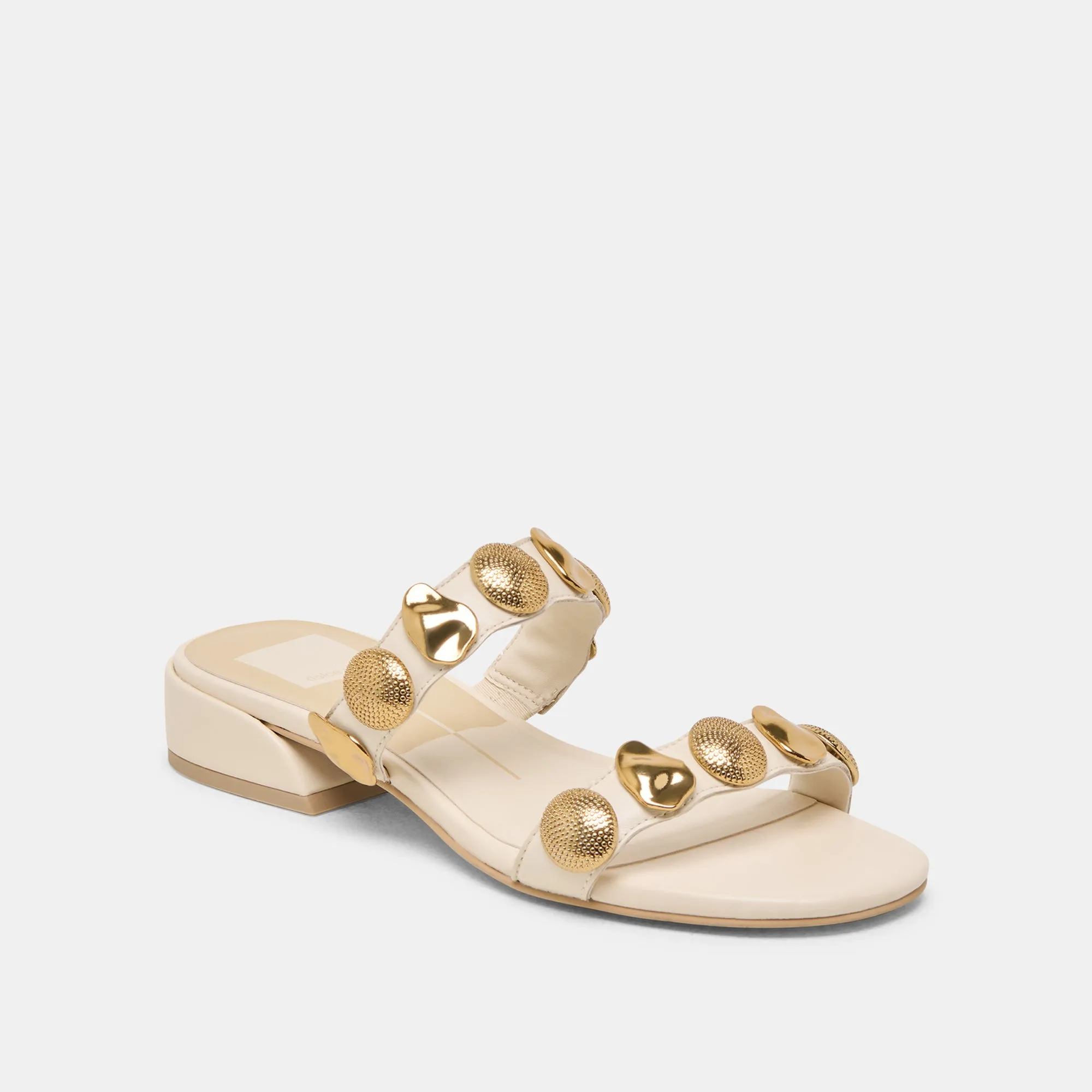 FARROW SANDALS CREME LEATHER No Hassle Step Free