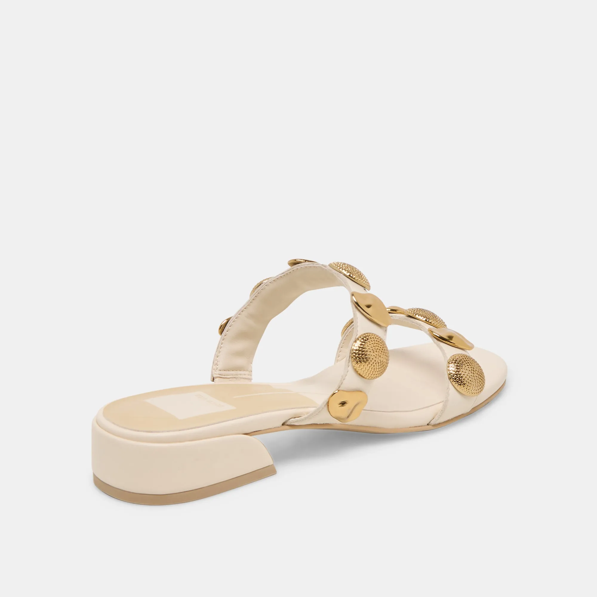 FARROW SANDALS CREME LEATHER Snake Skin skin friendly