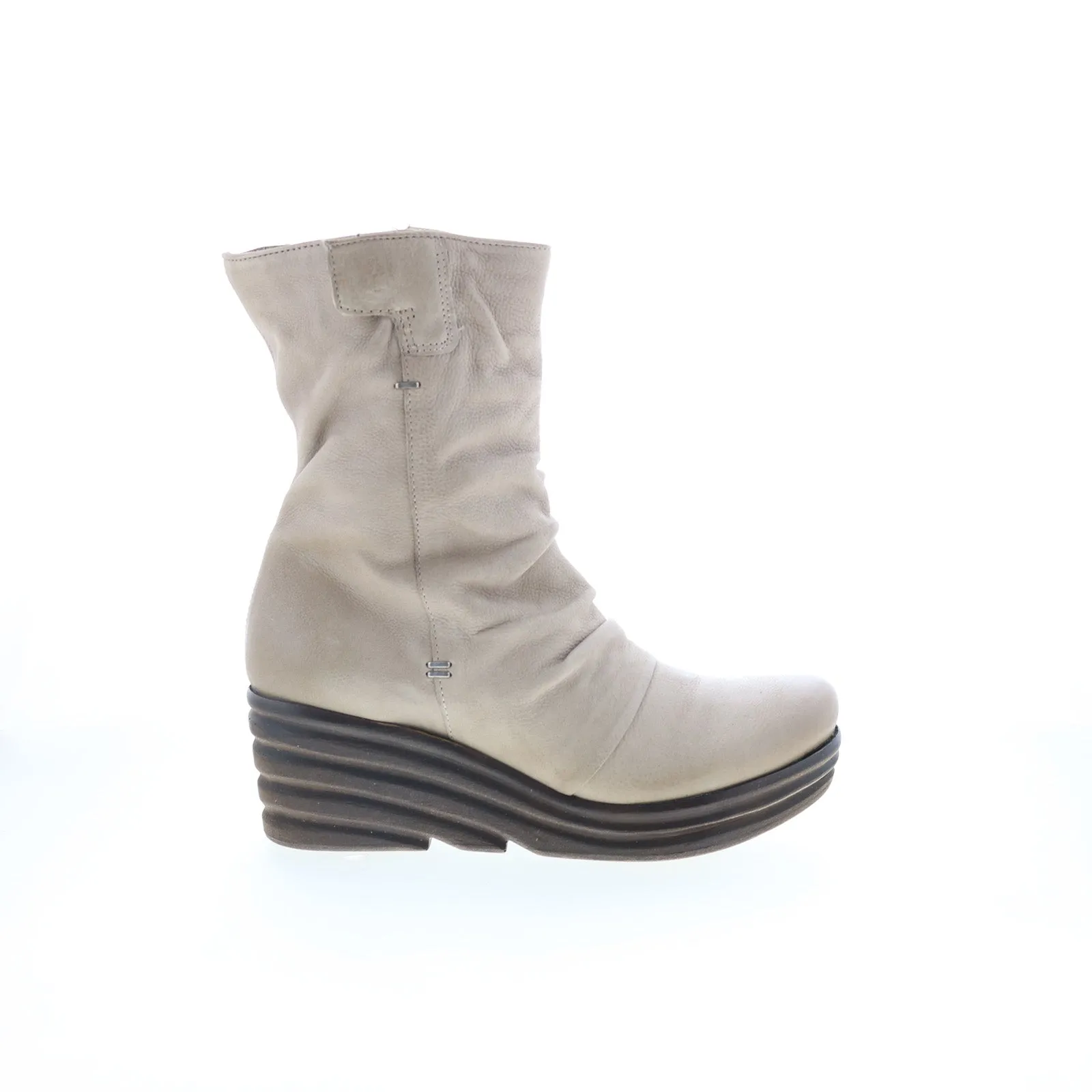 Miz Mooz Zone M50208-101-6477 Womens Gray Leather Zipper Casual Dress Boots Essential Piece