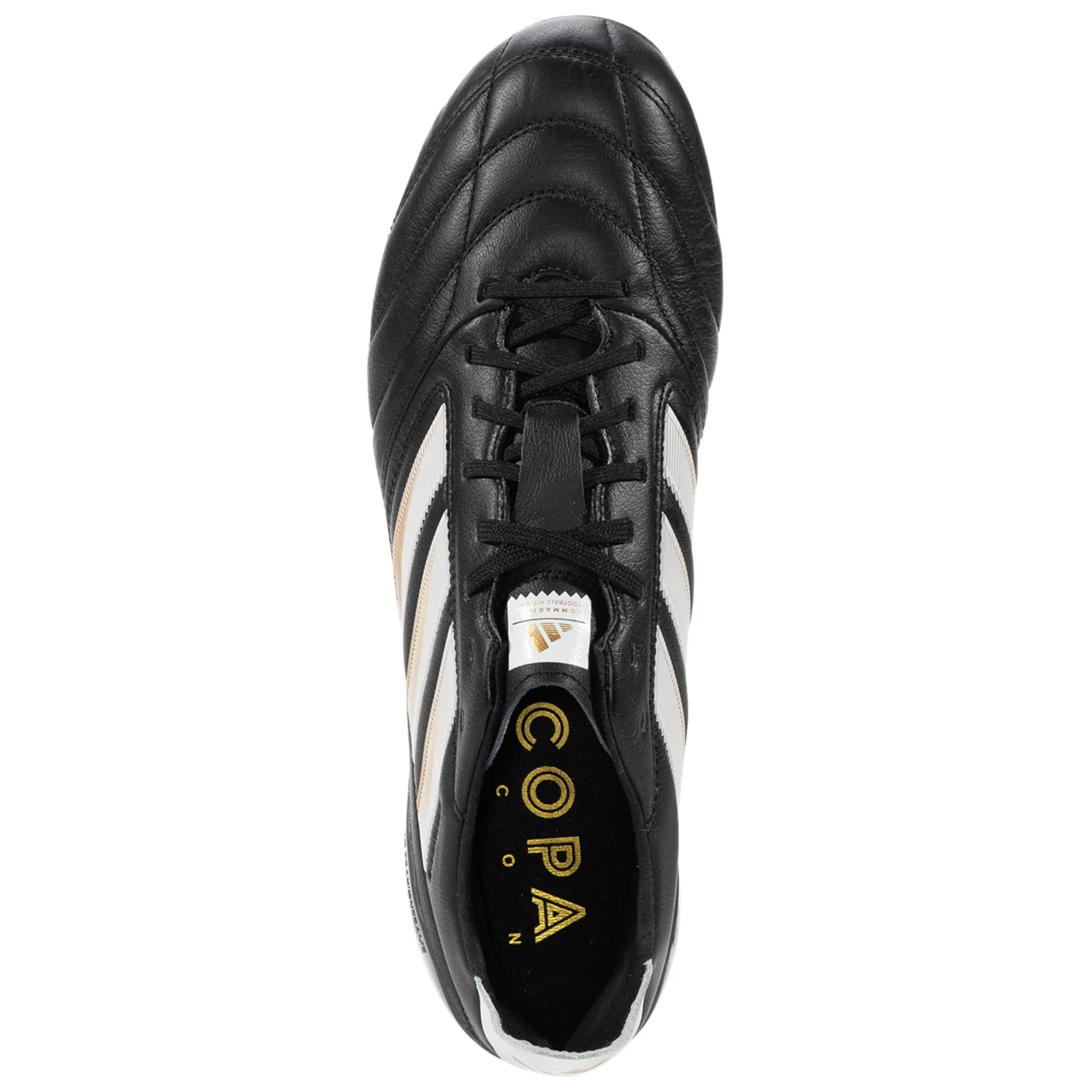 Ankle wrap Multi Surface adidas Copa Icon II FG/AG Soccer Cleats (Black/White/Metallic Gold)