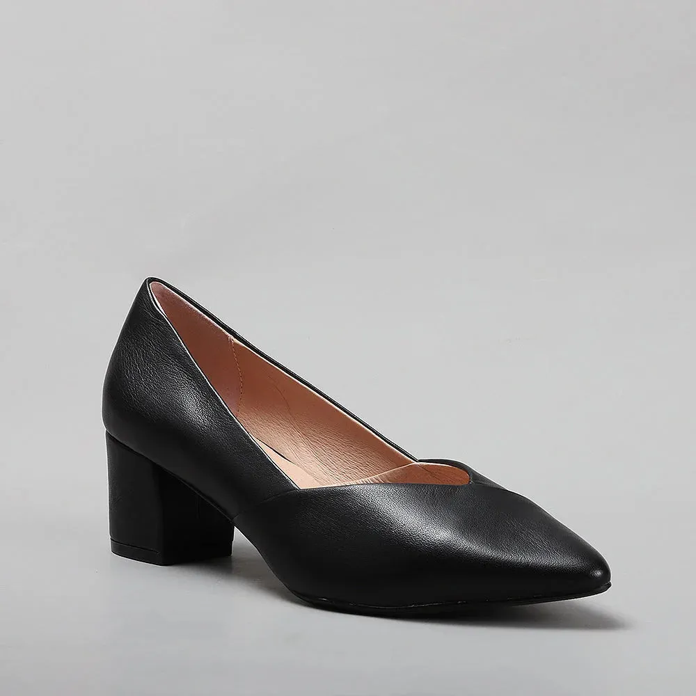 LE SANSA CARLY BLACK Smart Office Shoes