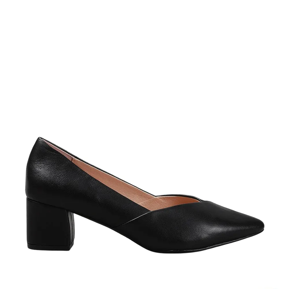 LE SANSA CARLY BLACK lace up closure