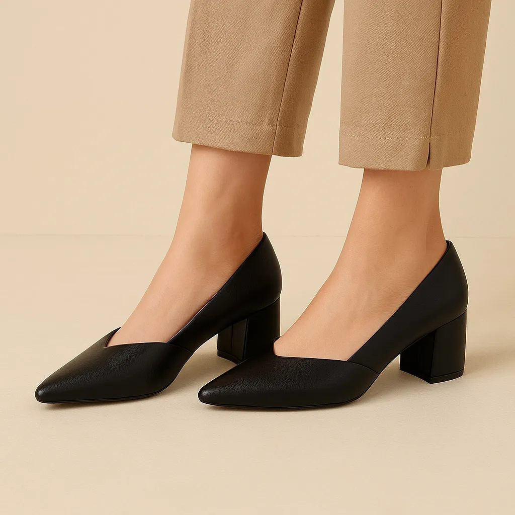 Crystal Heels Comfortable Sandals LE SANSA CARLY BLACK