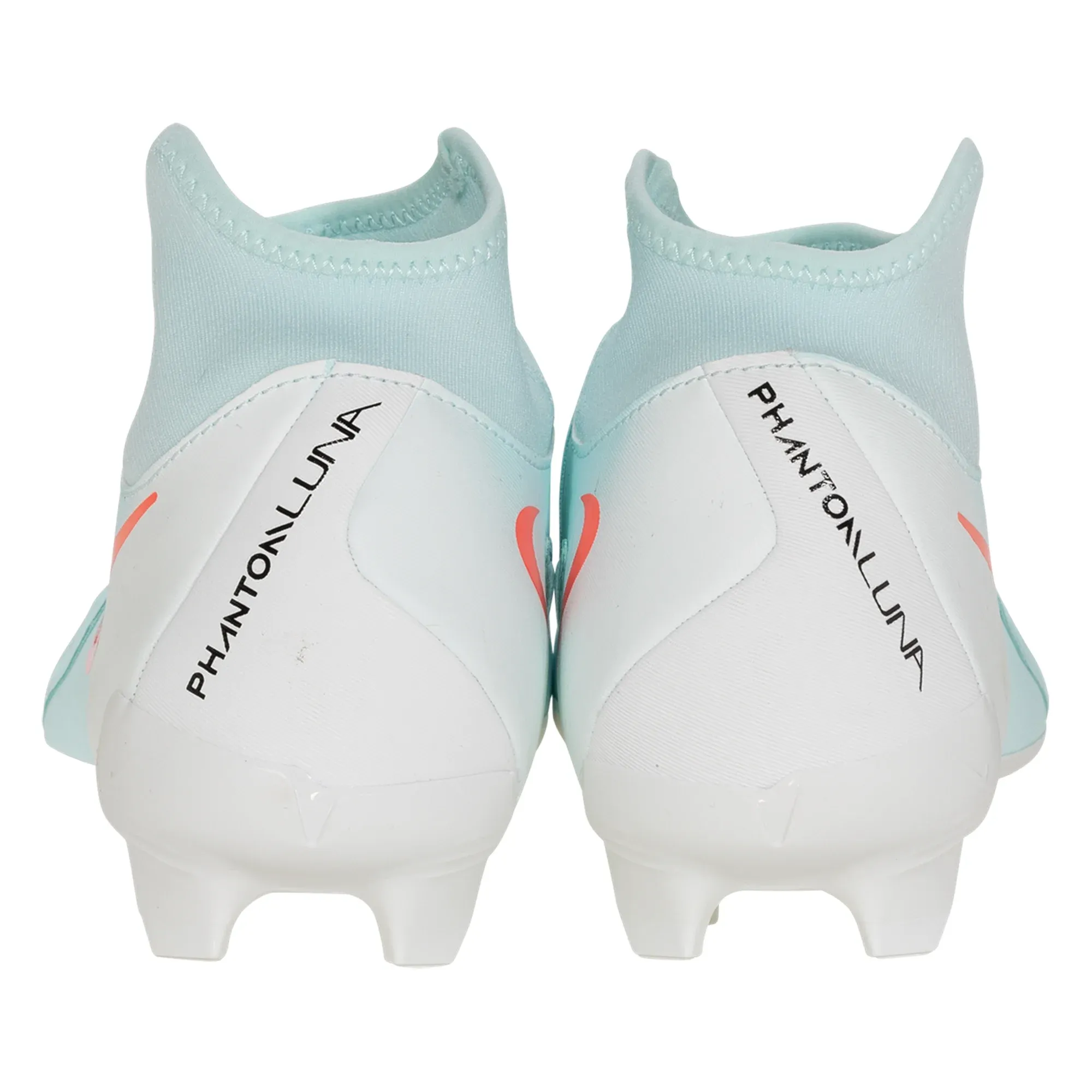 Nike Phantom Luna II Academy FG/MG Soccer Cleats (Mint/Atomic Red) Ball Mastery Speed Design
