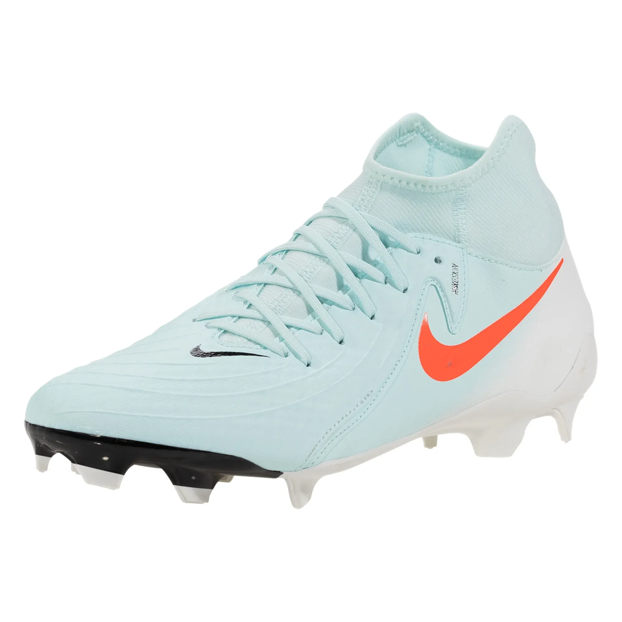 Hyper-Responsive Indoor Practice Nike Phantom Luna II Academy FG/MG Soccer Cleats (Mint/Atomic Red)