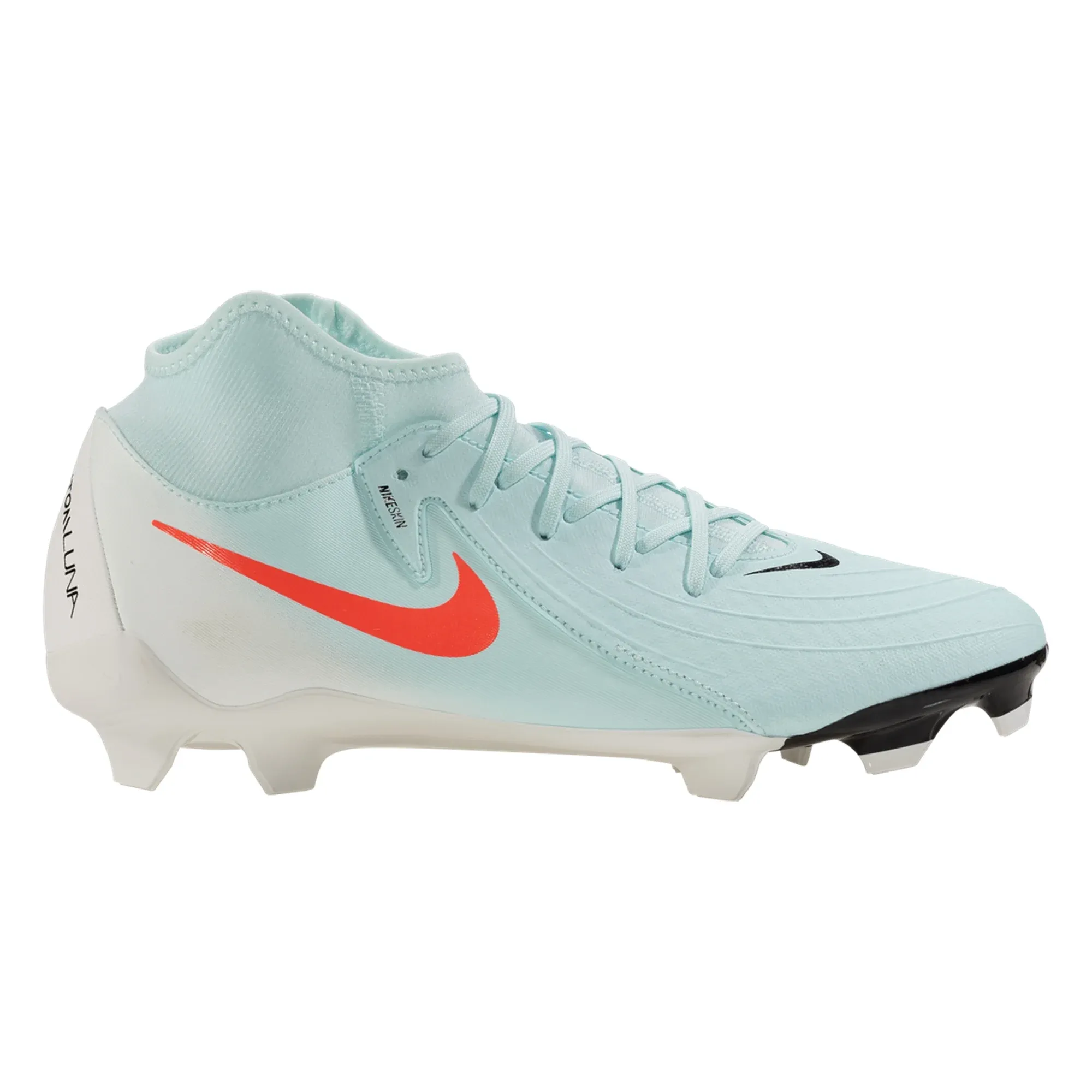 Nike Phantom Luna II Academy FG/MG Soccer Cleats (Mint/Atomic Red) Leg Agility