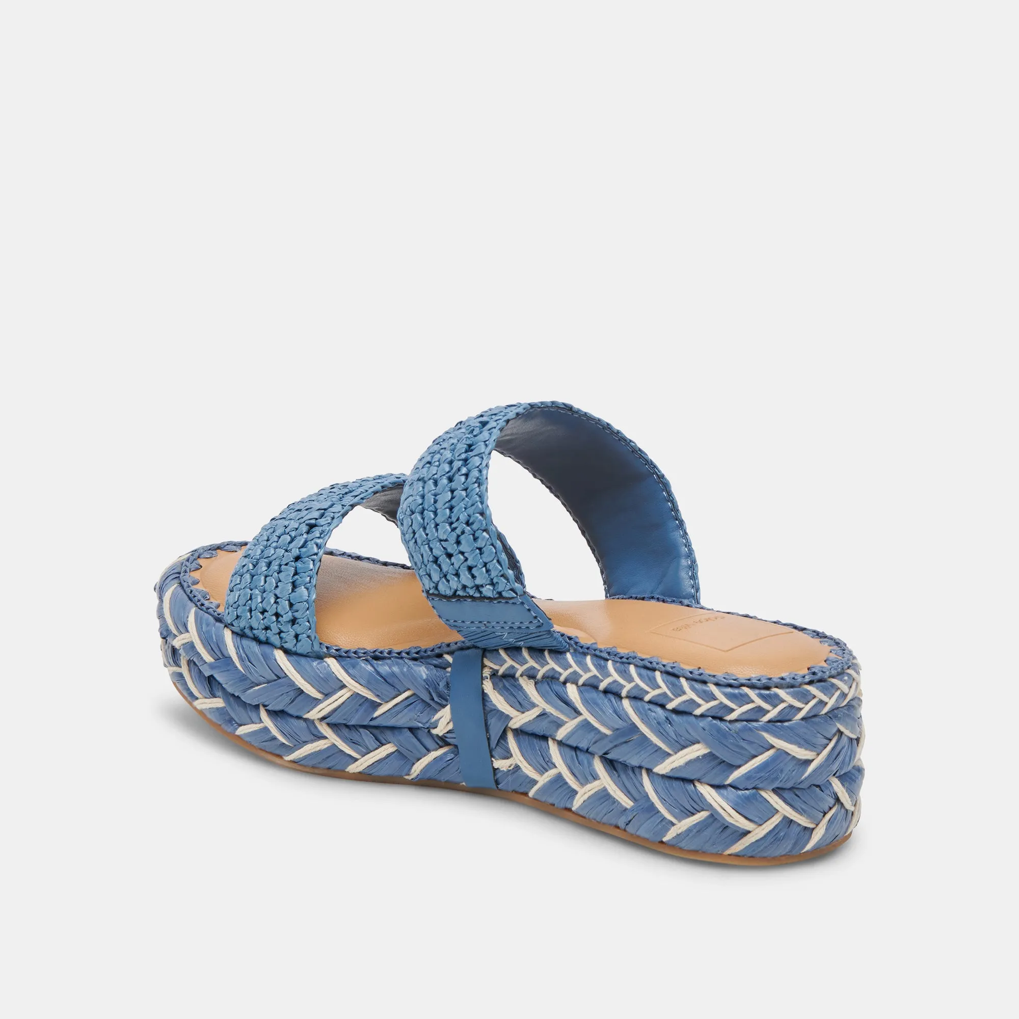 Drive Day CORLA SANDALS BLUE RAFFIA